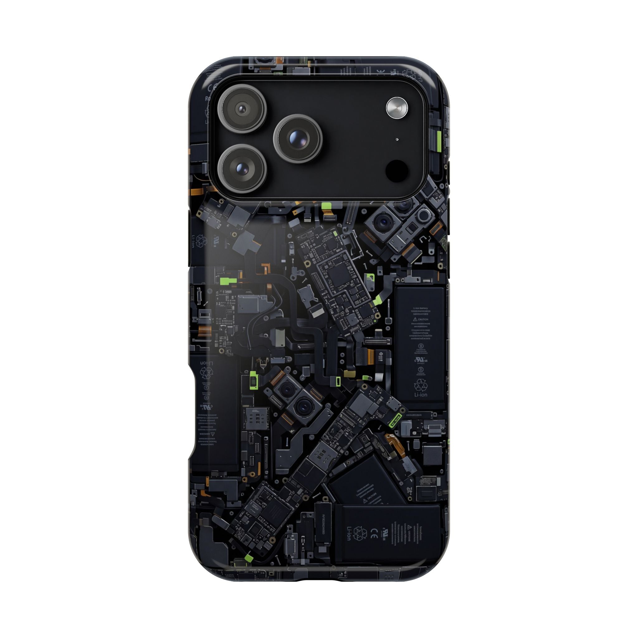 Circuit Core Phone Case — Motherboard Print Wireless Charging Cover