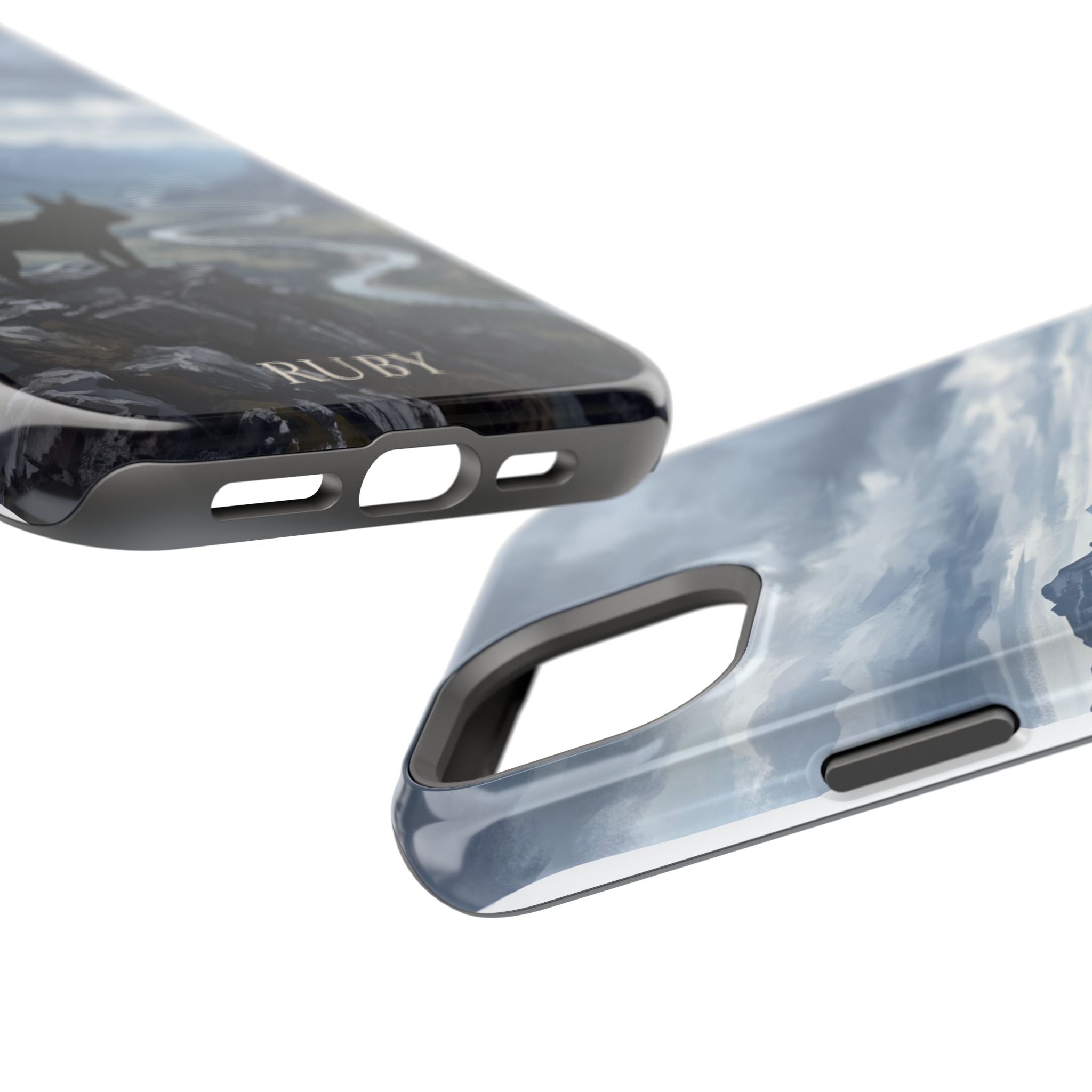 Personalized French Bulldog Mountain Valley Phone Case — Wireless Charging Cover