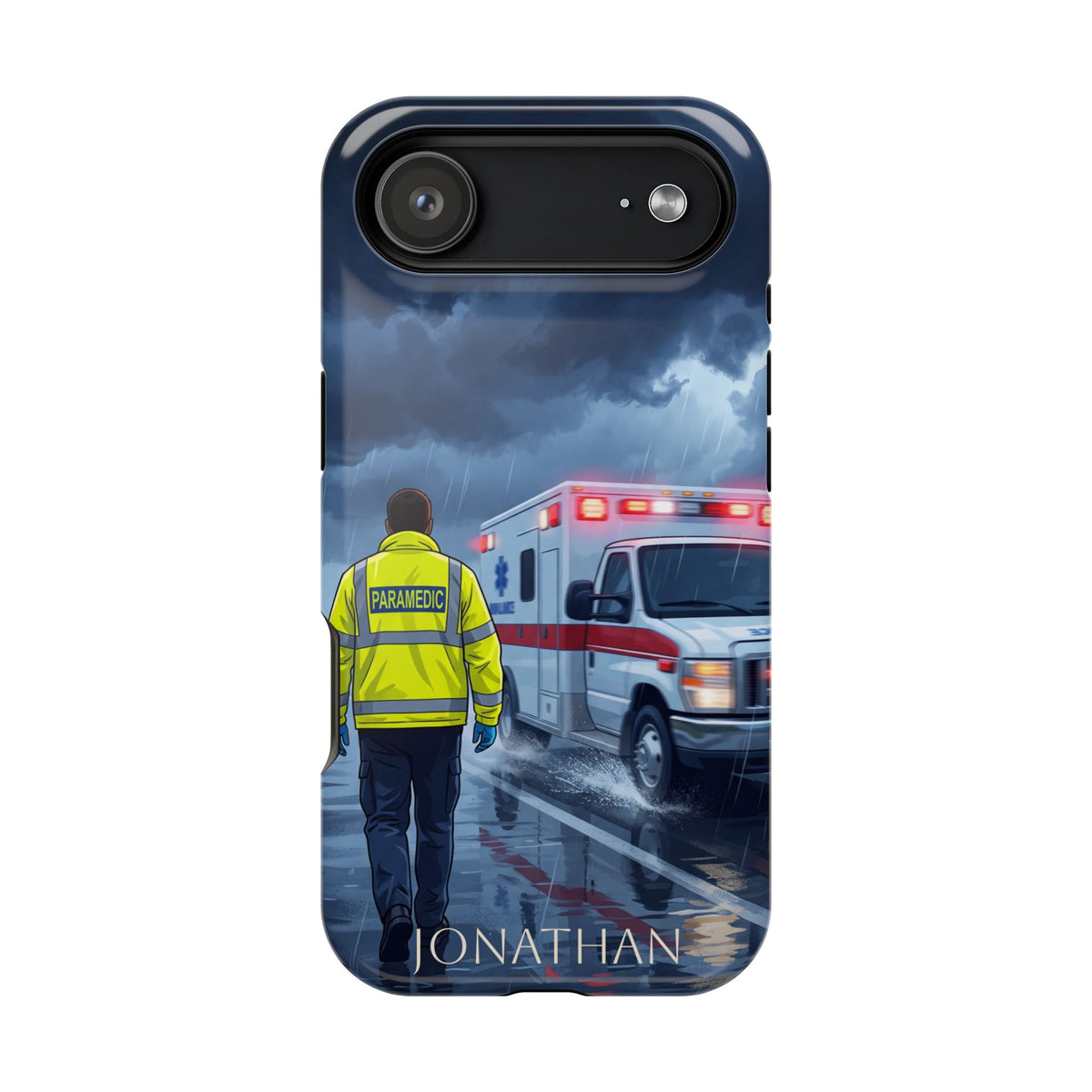 Personalized EMS Storm Phone Case — Wireless Charging Cover