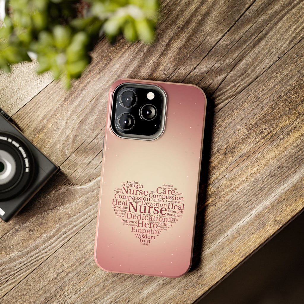Nurse Heart Word Cloud Phone Case | iPhone & Samsung Galaxy series