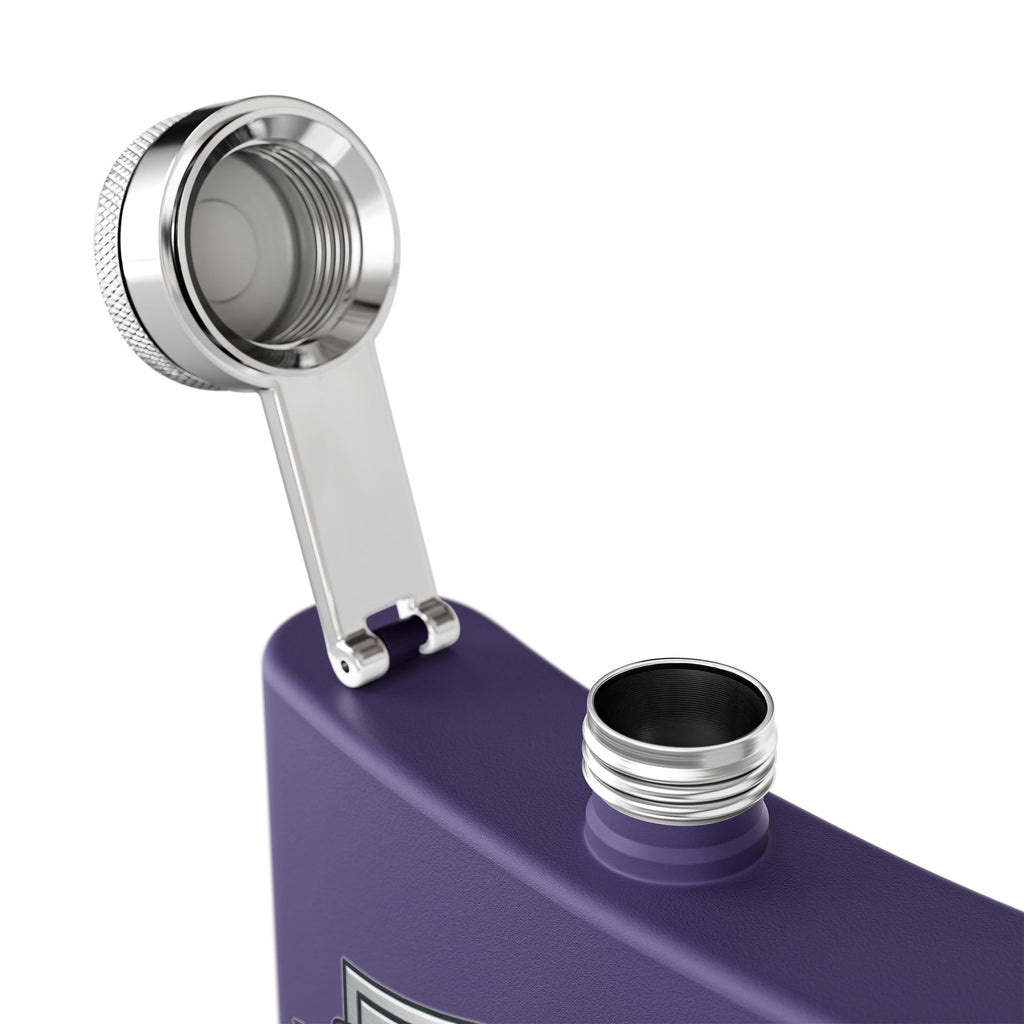 Flask — "Industrial Electrician: Plant Power & Systems" (Shield Badge) 6oz Stainless Steel Hip Flask
