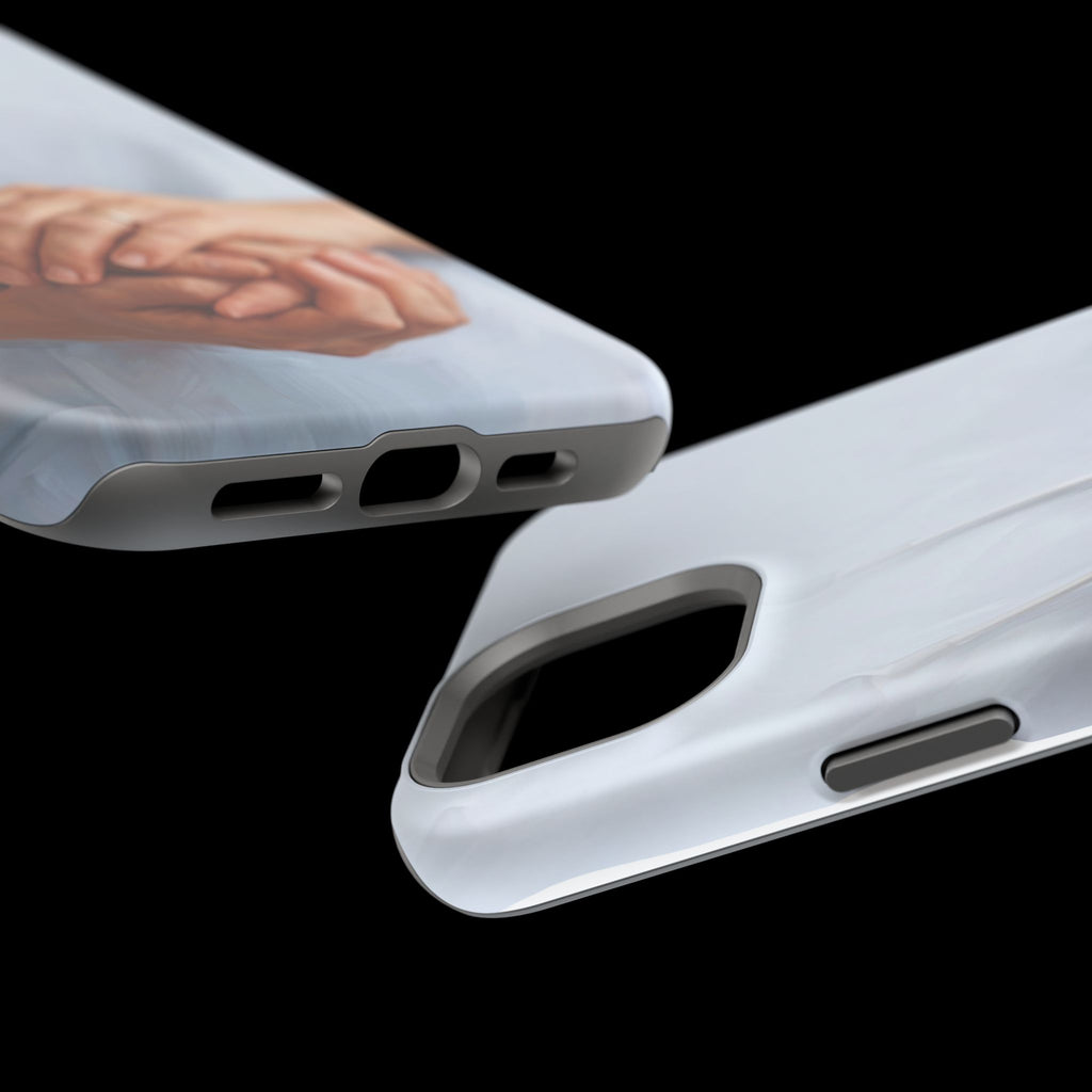 Impact-Resistant Phone Case — Caring Hands Wireless Charging Cover