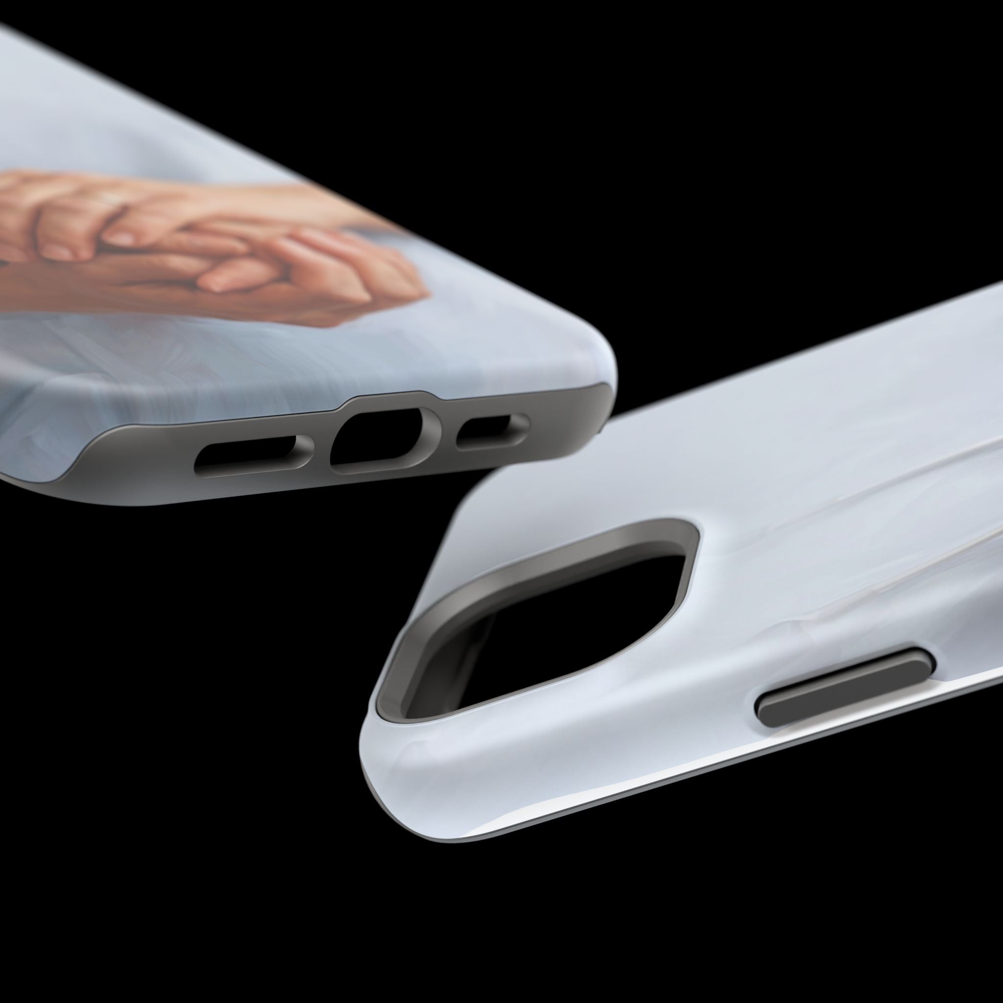 Impact-Resistant Phone Case — Caring Hands Wireless Charging Cover