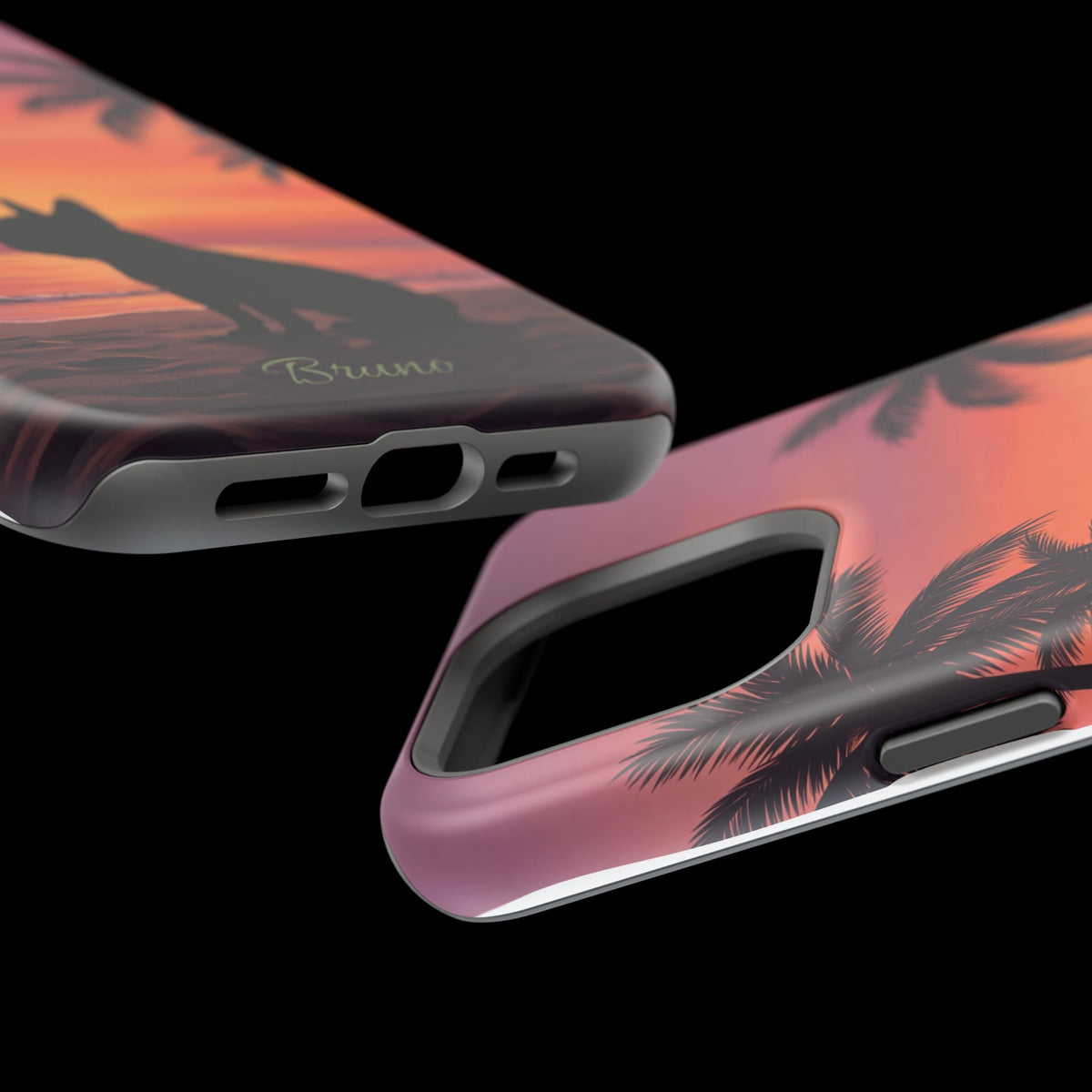 Personalized French Bulldog Tropical Beach Phone Case — Wireless Charging Cover
