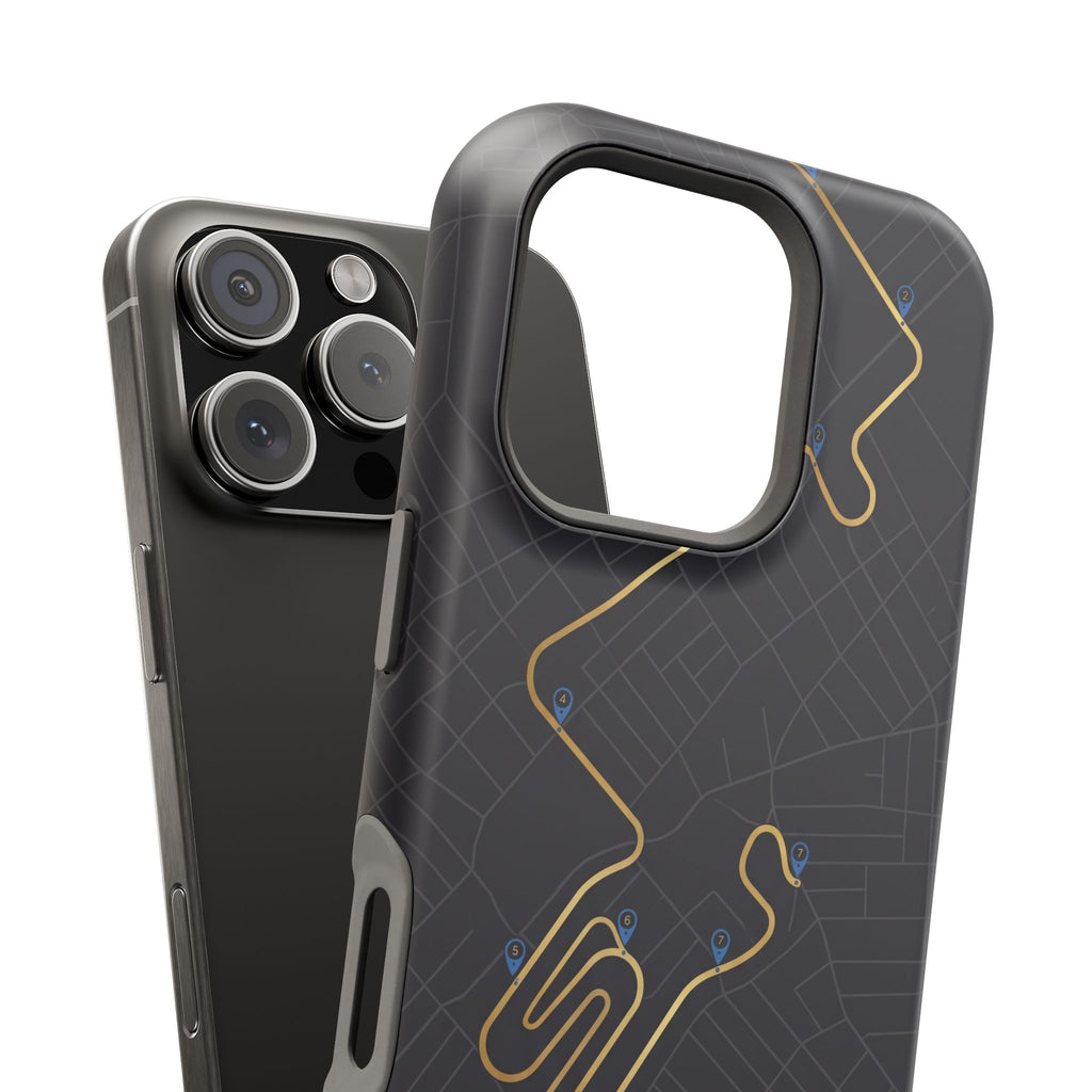 Paramedic/EMT Route Line Phone Case — Magnetic Wireless Charging Cover