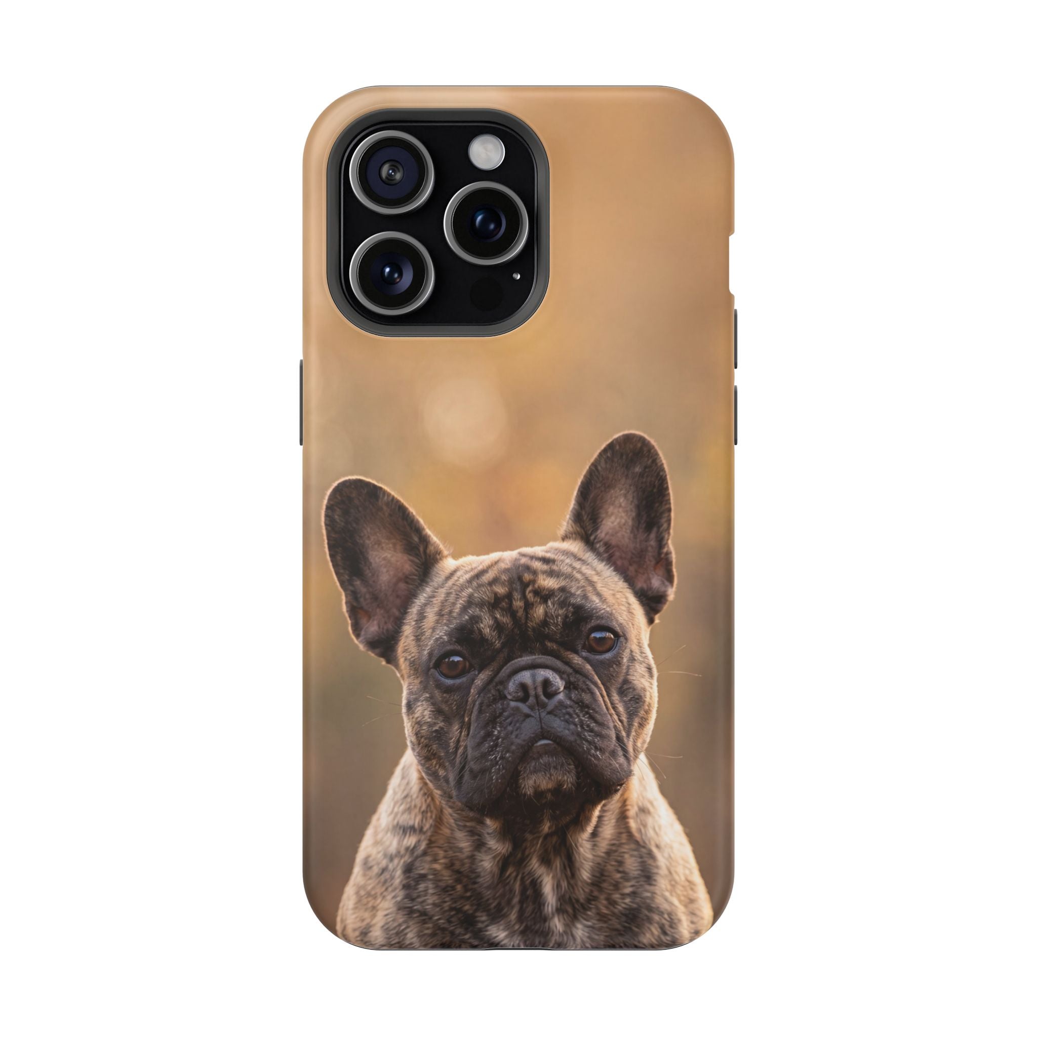 Brindle French Bulldog Phone Case — Impact-Resistant Wireless Charging Cover