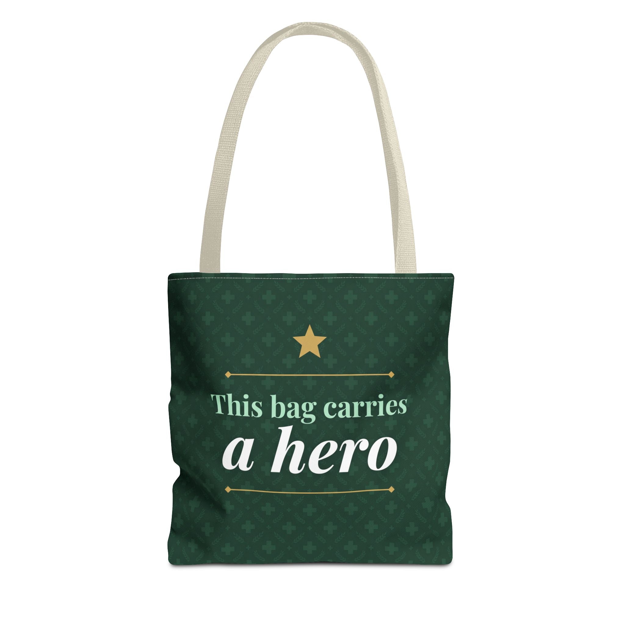 This Bag Carries a Hero Tote | Nurse Gift Tote Bag | Essential Worker Appreciation Gift | Premium Polyester Carry-All