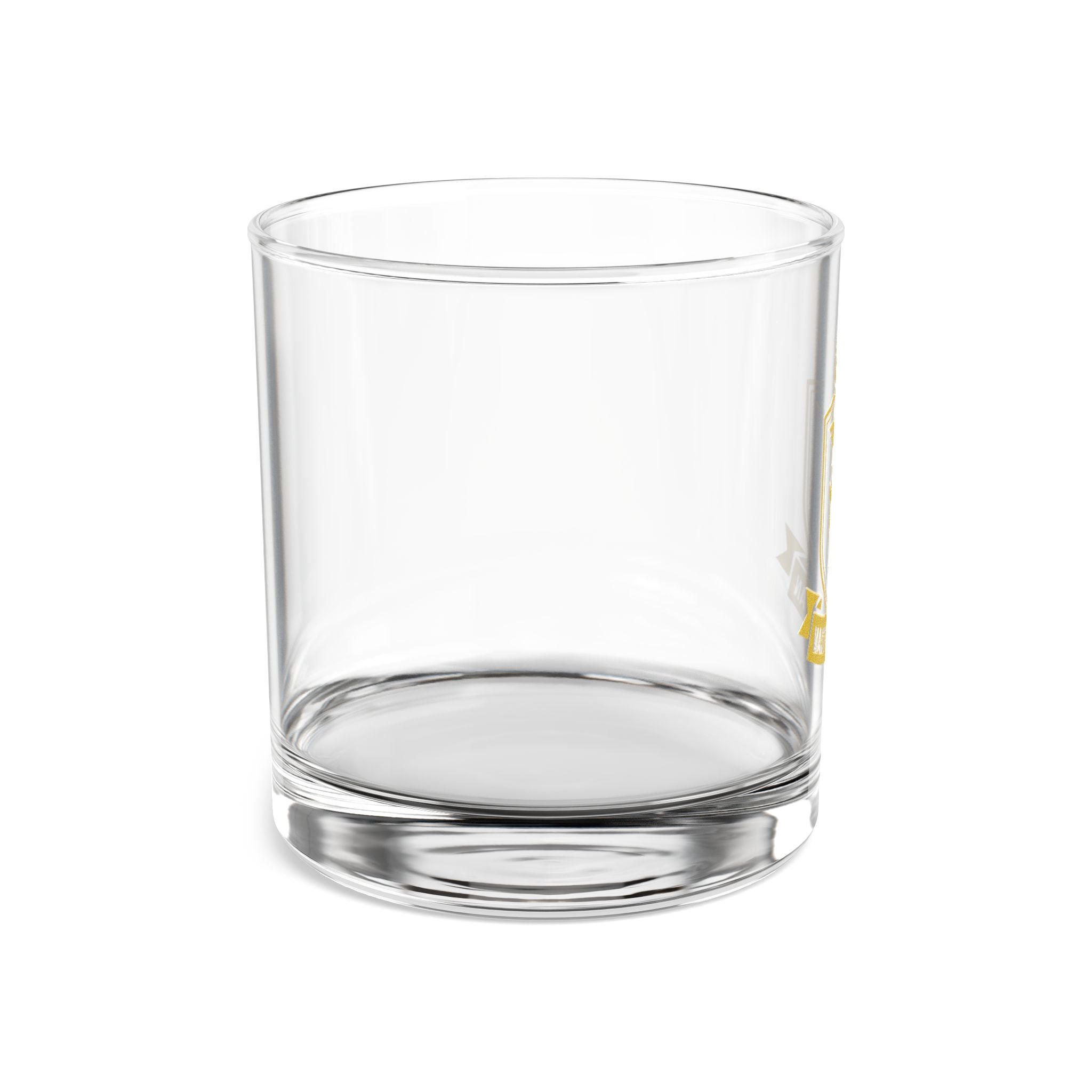 Master Electrician Crest Rocks Glass 10oz — Gold Emblem Whiskey Tumbler, Electrician Gift