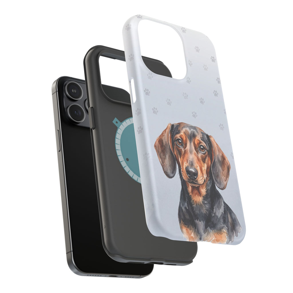 Dachshund Watercolor Portrait Phone Case | Elegant Sausage Dog Art Print | iPhone & Samsung