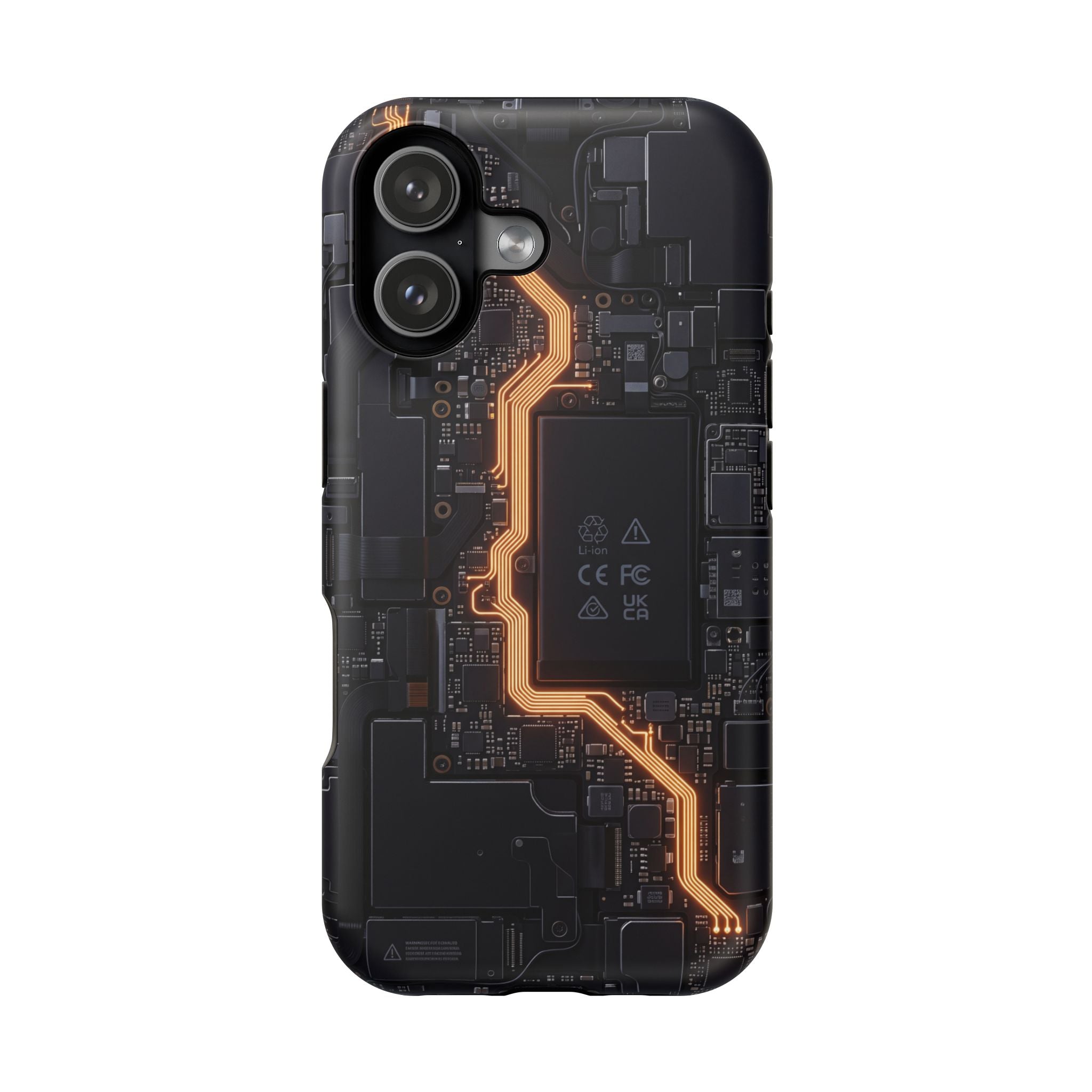 Electrician Circuit Bolt Phone Case — Impact-Resistant Wireless Charging Cover