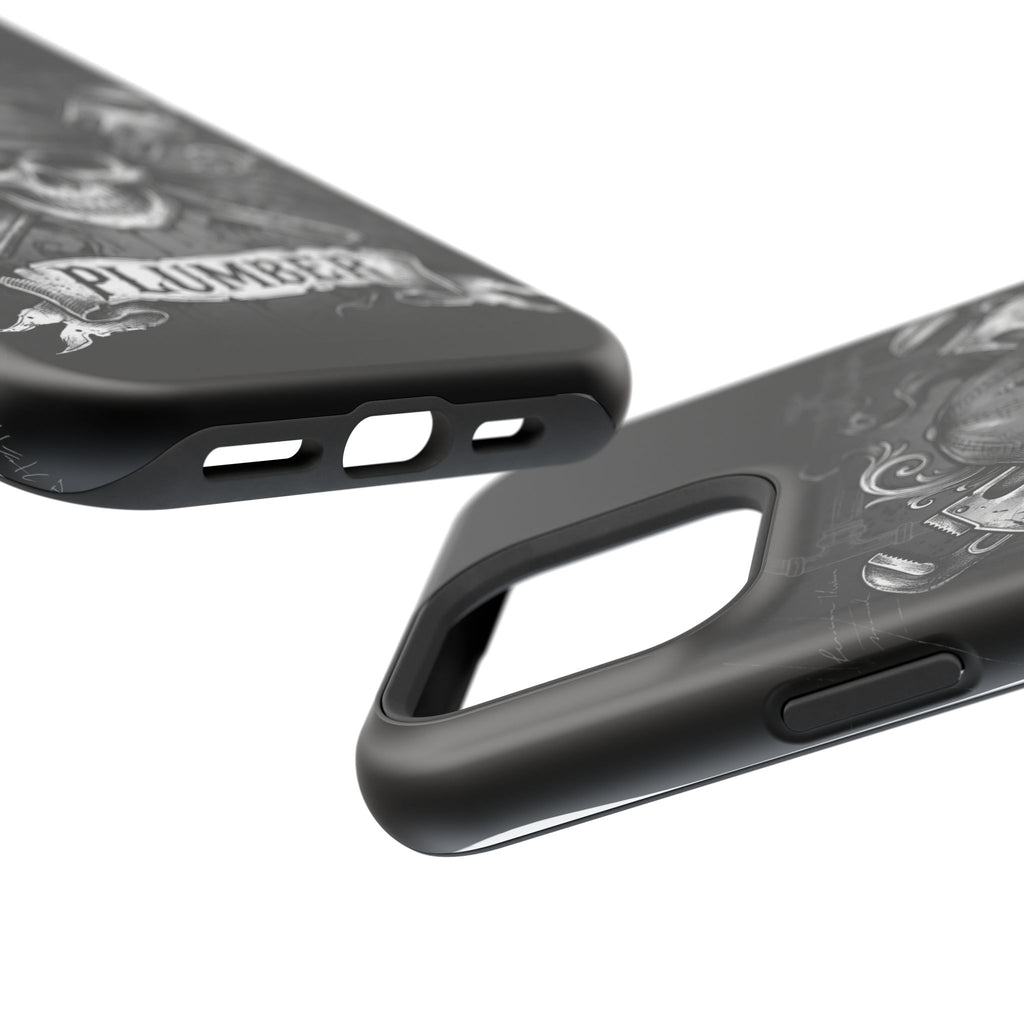 Skull & Wrenches Plumber Phone Case — Wireless Charging Cover