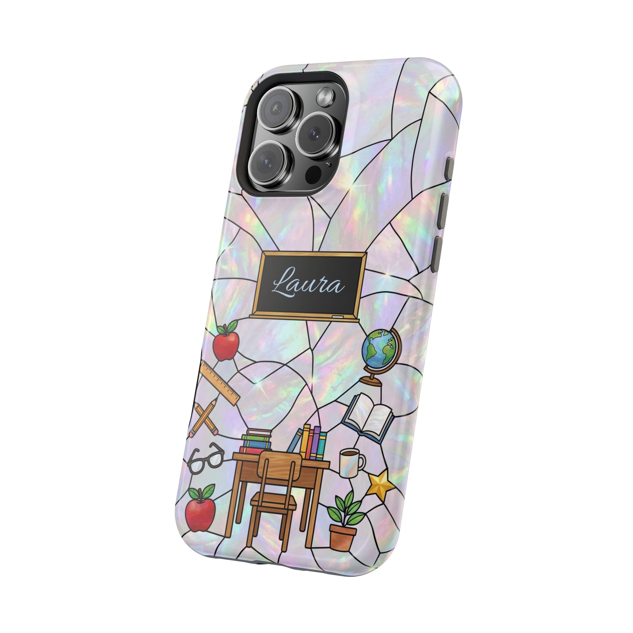 Personalized Teacher Phone Case — Impact-Resistant Wireless Charging Cover