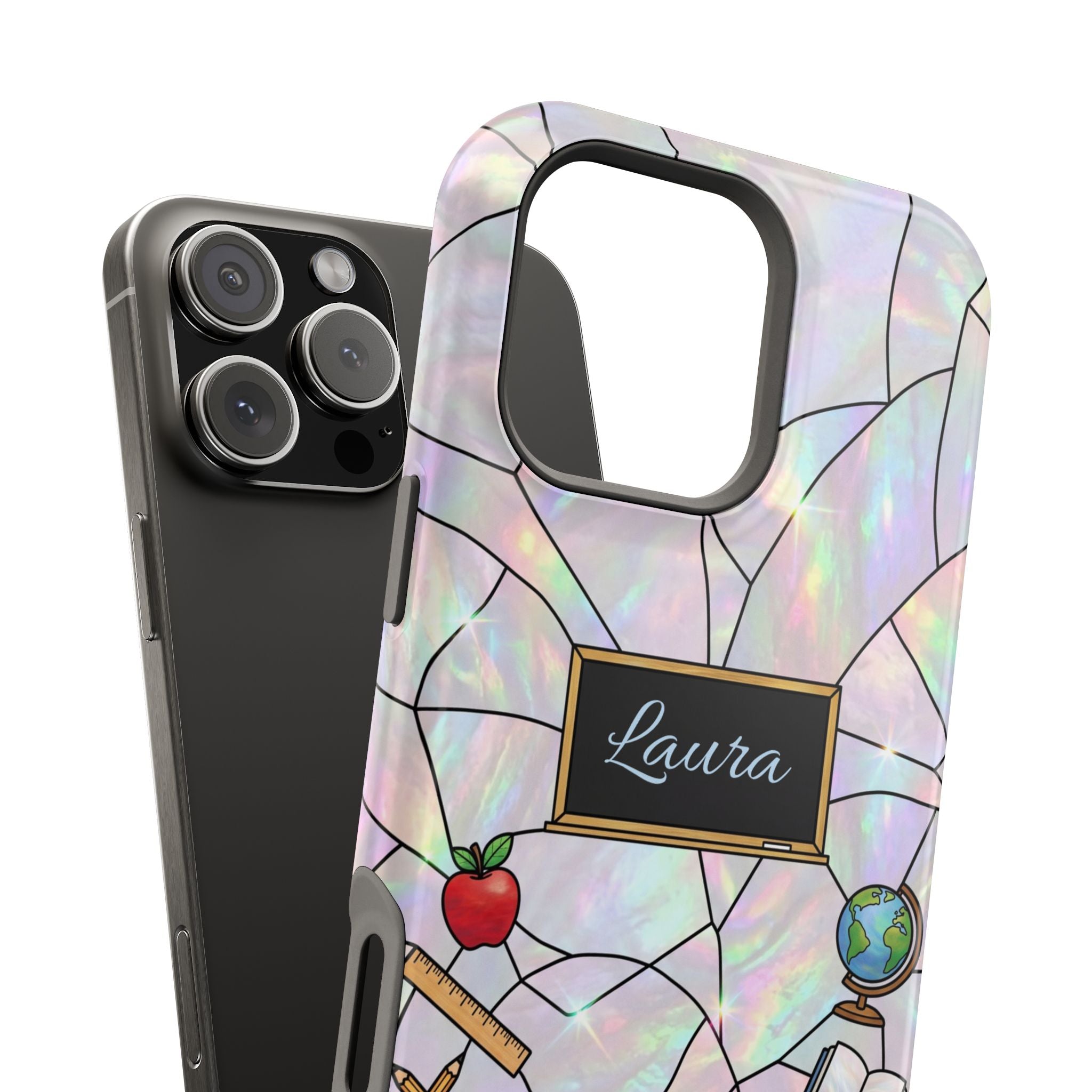 Personalized Teacher Phone Case — Impact-Resistant Wireless Charging Cover