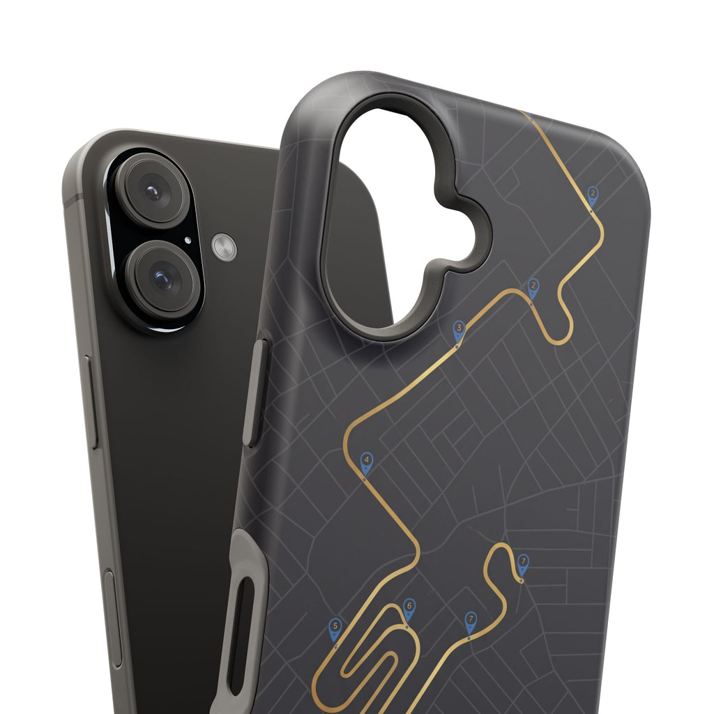Paramedic/EMT Route Line Phone Case — Magnetic Wireless Charging Cover