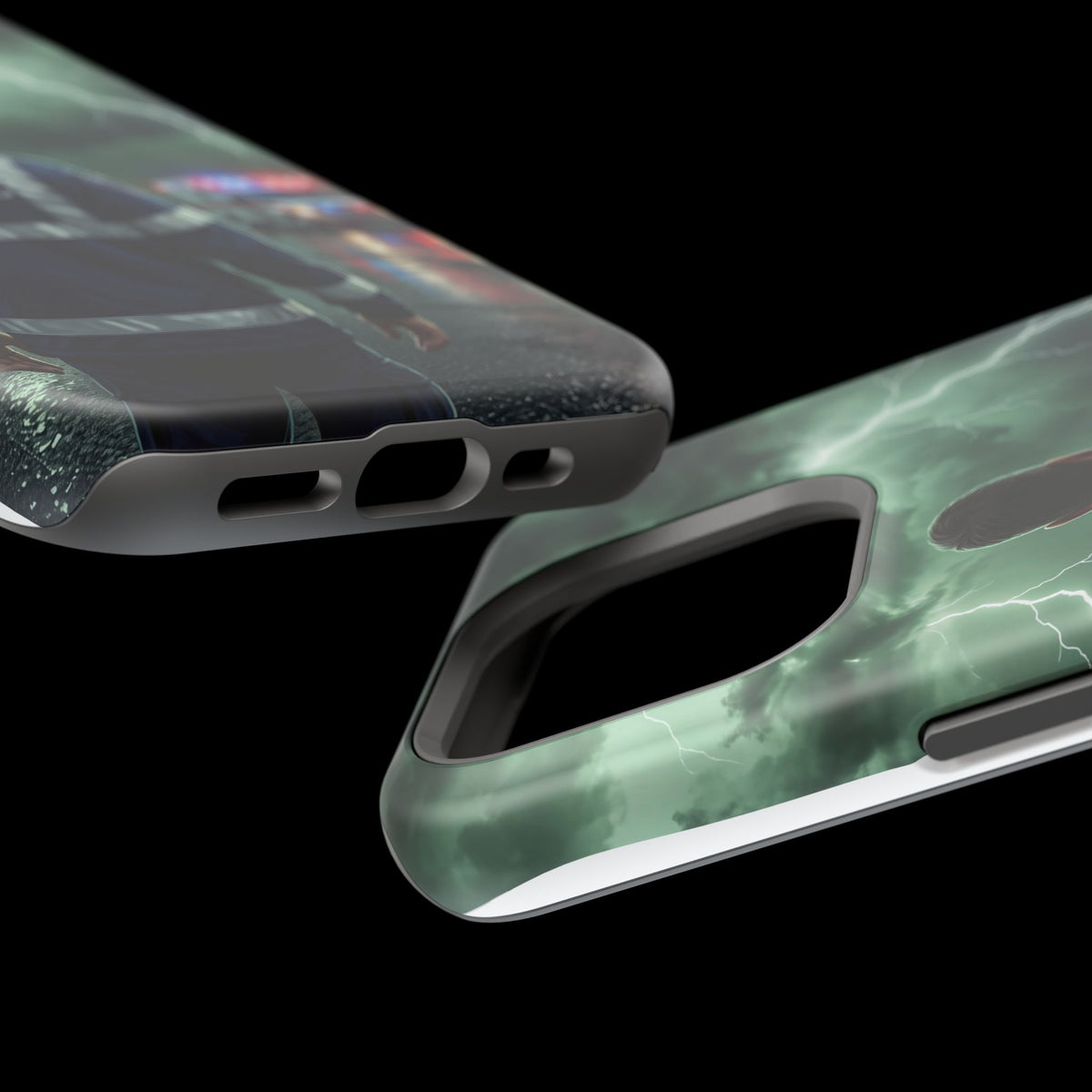 Paramedic Green Storm Phone Case — Magnetic Wireless Charging Cover