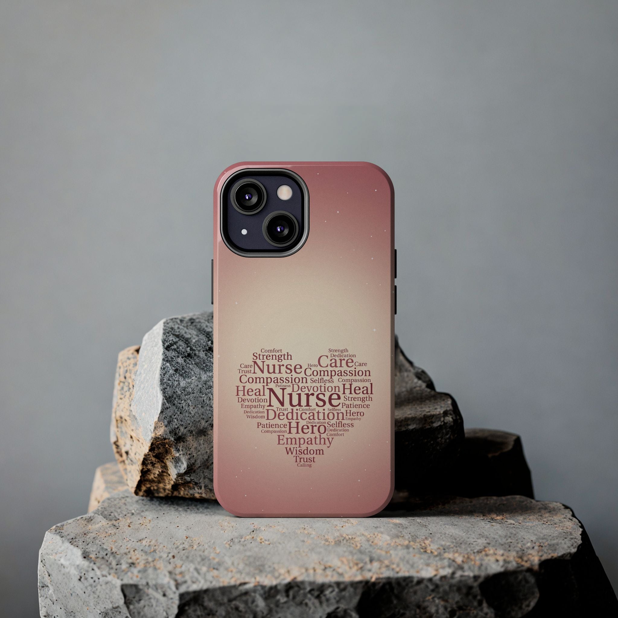 Nurse Heart Word Cloud Phone Case | iPhone & Samsung Galaxy series
