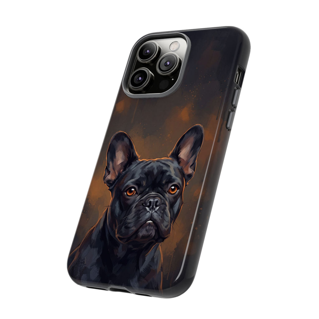 Moody French Bulldog Portrait Phone Case | Dramatic Studio Photography Style | iPhone & Samsung