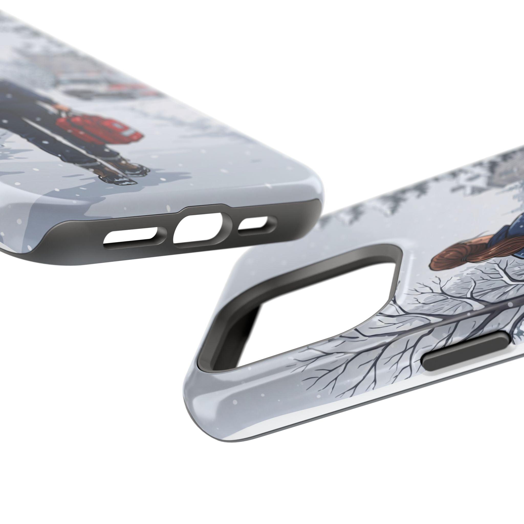 Paramedic/EMT Winter Phone Case — Magnetic Wireless Charging Cover