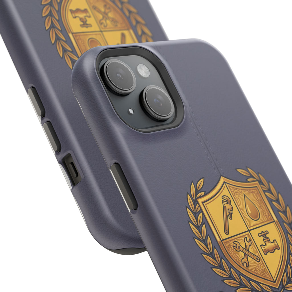 Master Plumber Crest Phone Case — Heraldic Shield Wireless Charging Cover