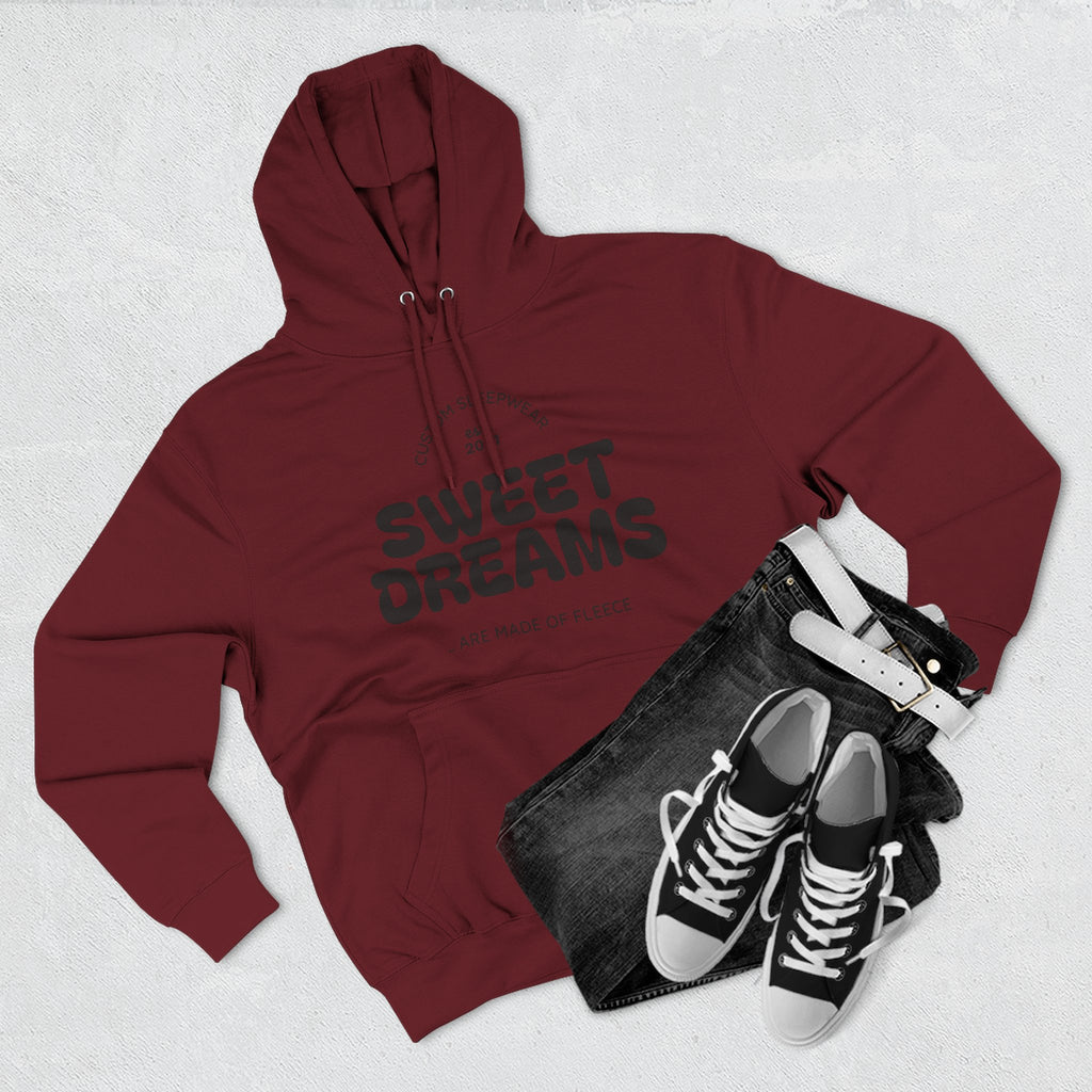 Sweet Dreams Hoodie — Cozy Fleece Pullover with Retro Script