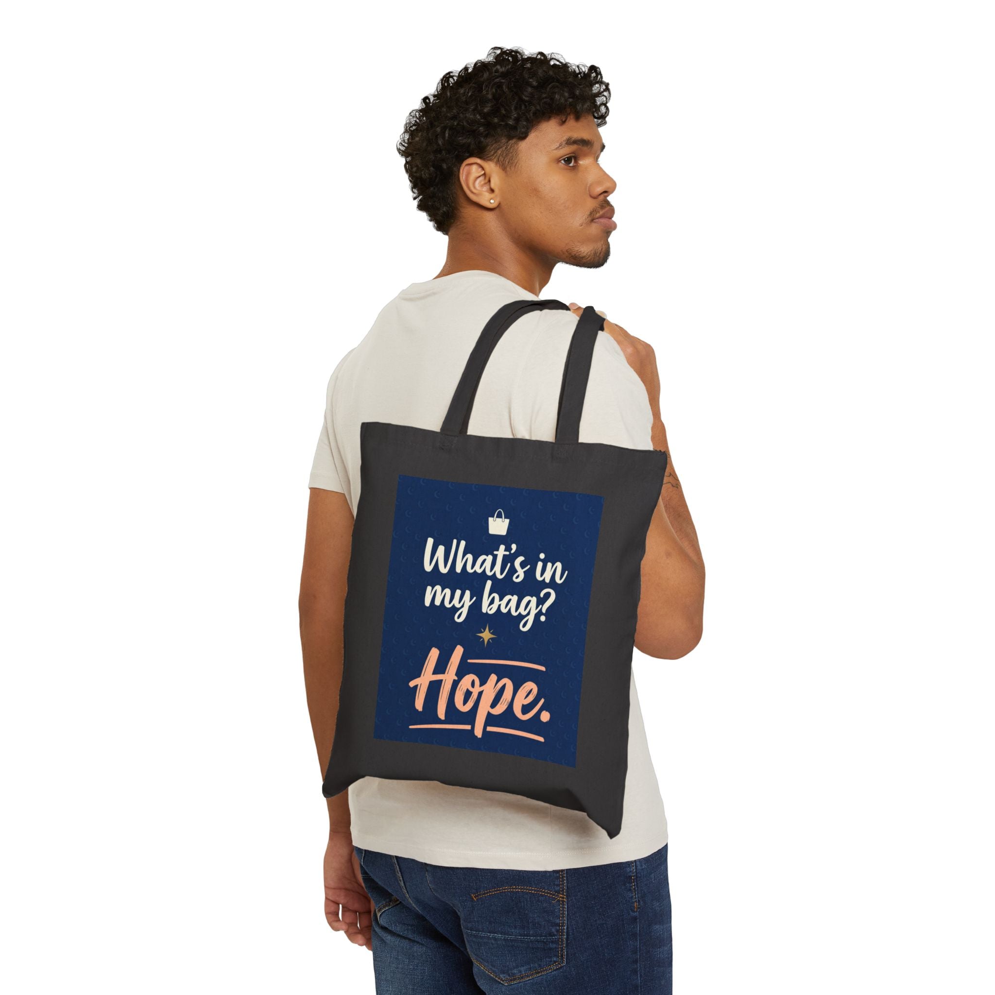 Nurse Tote Bag – What's in my Bag ? Hope  – Cotton Canvas Tote Bag for Nurses