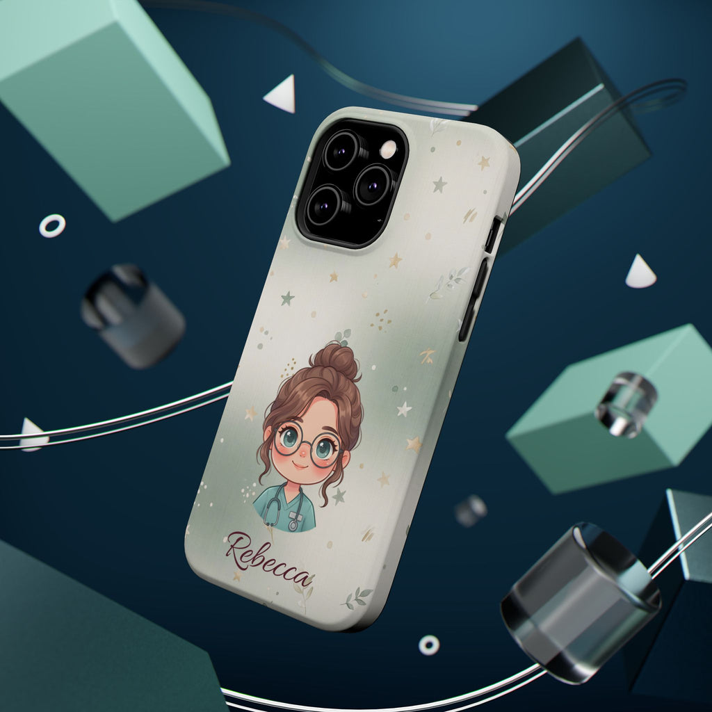 Personalized Starry Nurse Phone Case — Wireless Charging Cover