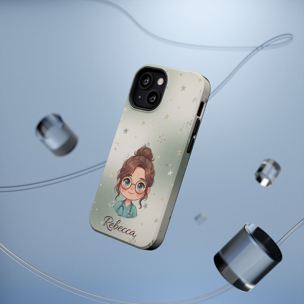 Personalized Starry Nurse Phone Case — Wireless Charging Cover