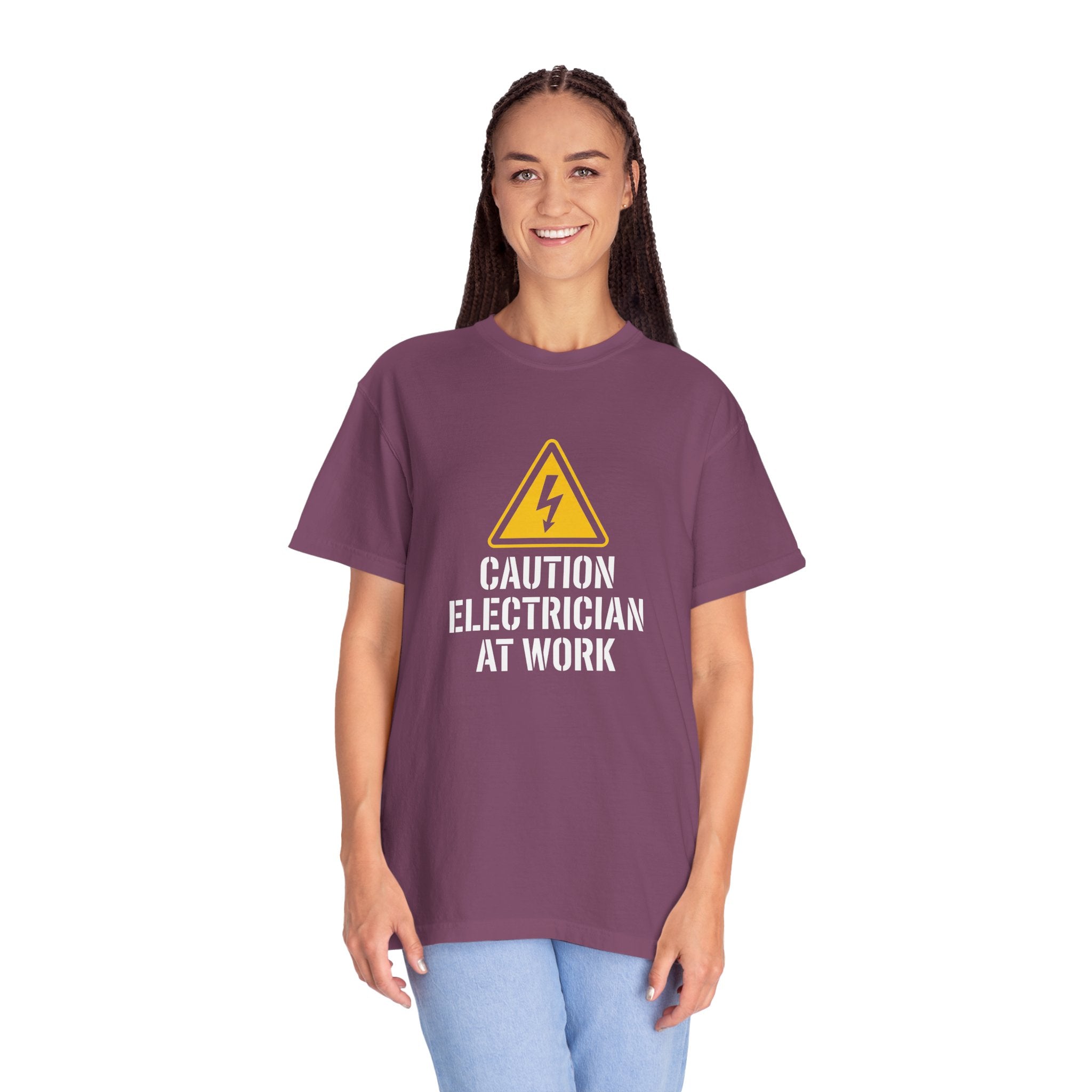 Caution Electrician At Work T-Shirt