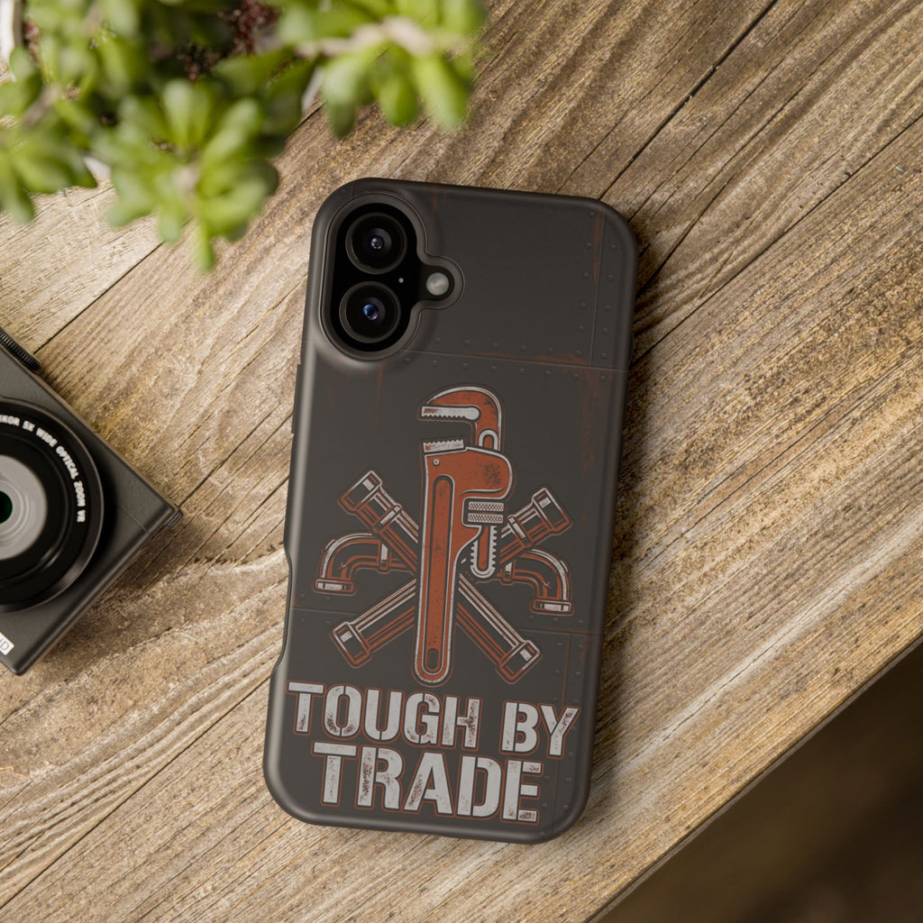 Tough By Trade Phone Case — Crossed Wrenches Wireless Charging Cover