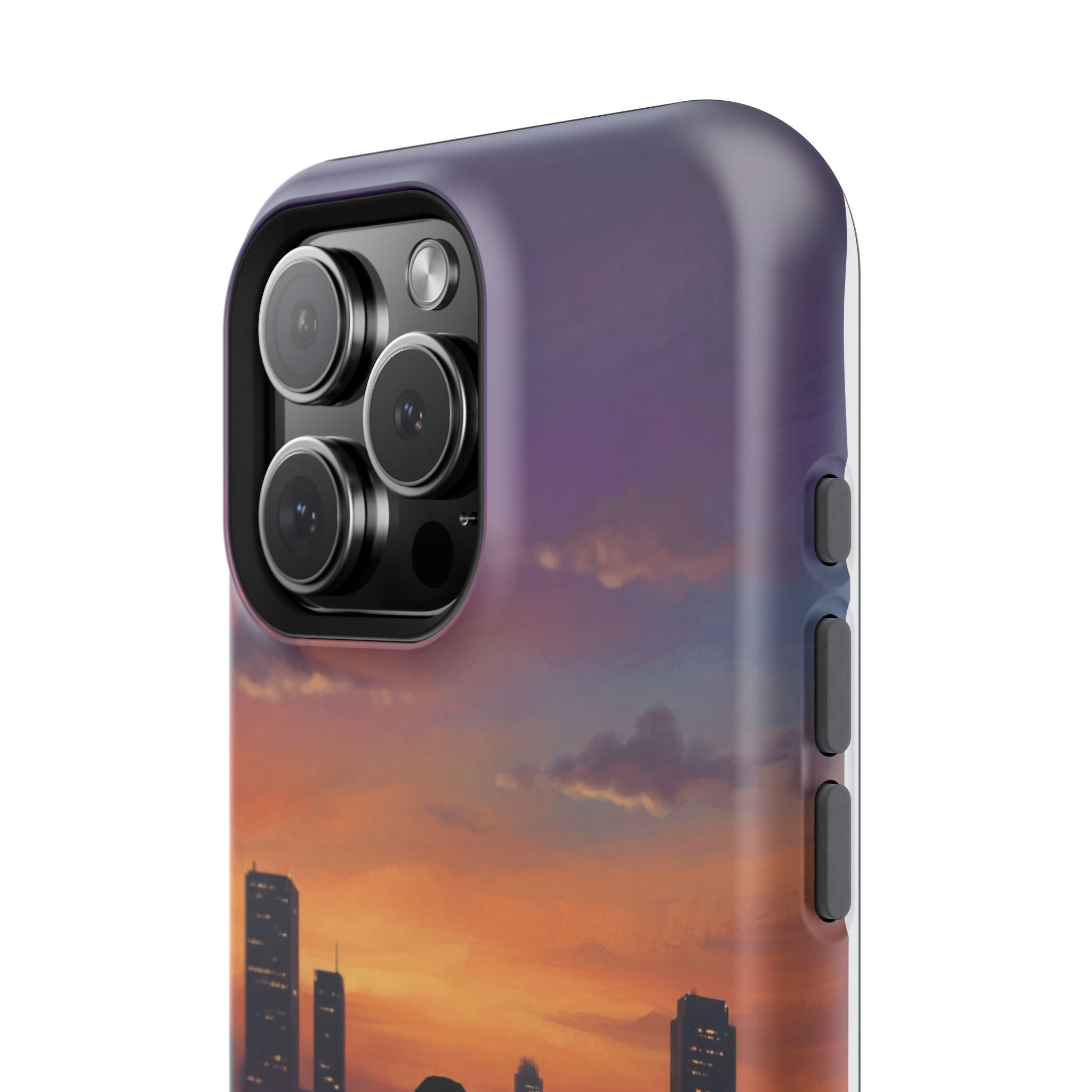 Personalized Golden Retriever City Skyline Phone Case — Wireless Charging Cover