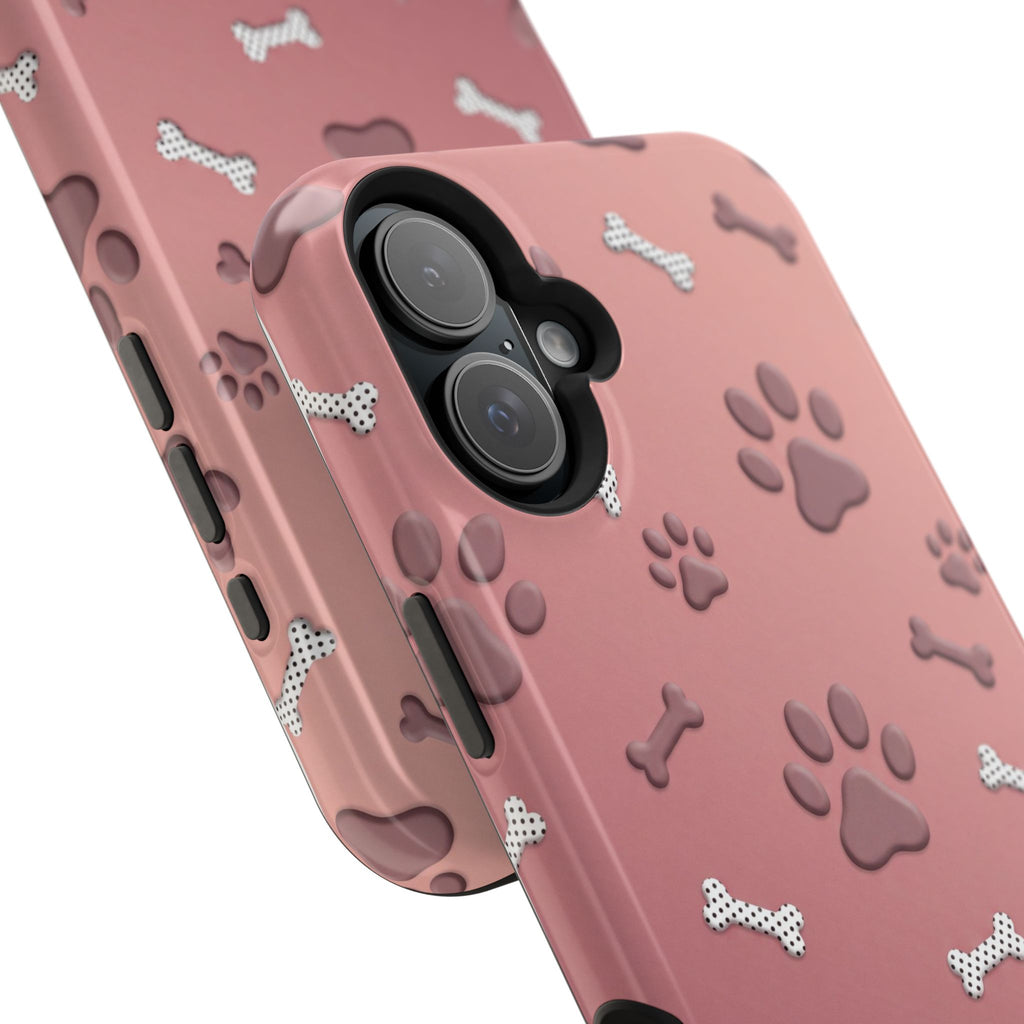 Paws & Bones Phone Case — Impact-Resistant Wireless Charging Cover