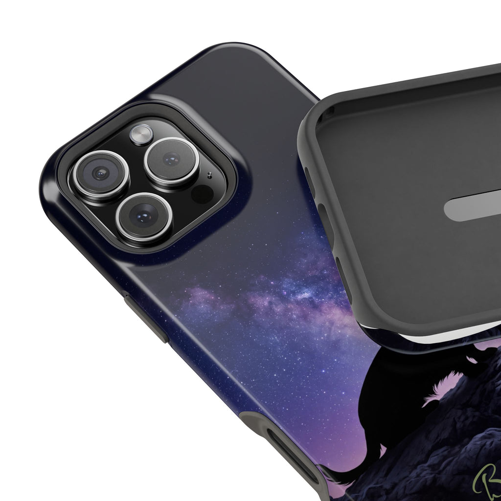 Personalized Dachshund Starry Night Phone Case — Wireless Charging Cover