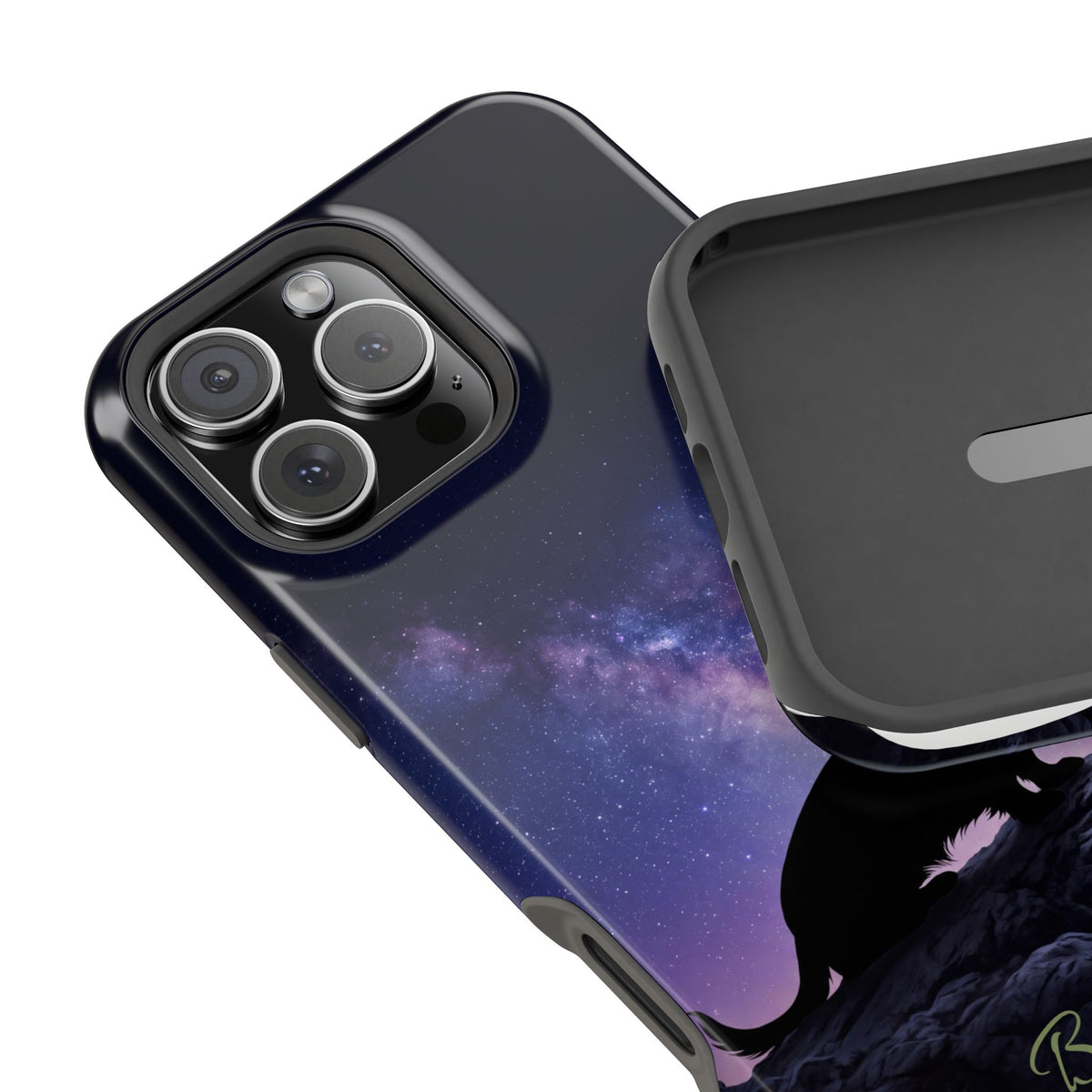 Personalized Dachshund Starry Night Phone Case — Wireless Charging Cover