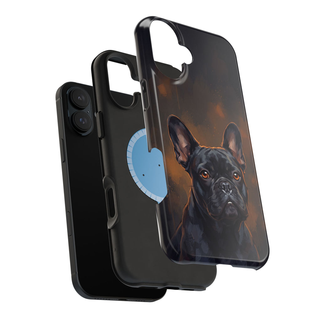 French Bulldog Portrait Phone Case — Impact-Resistant Wireless Charging Cover