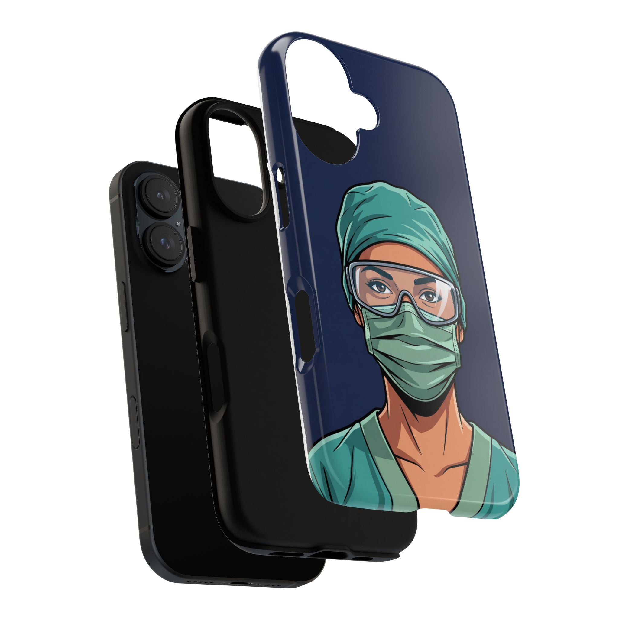 Nurse Illustrated Portrait Phone Case | iPhone & Samsung