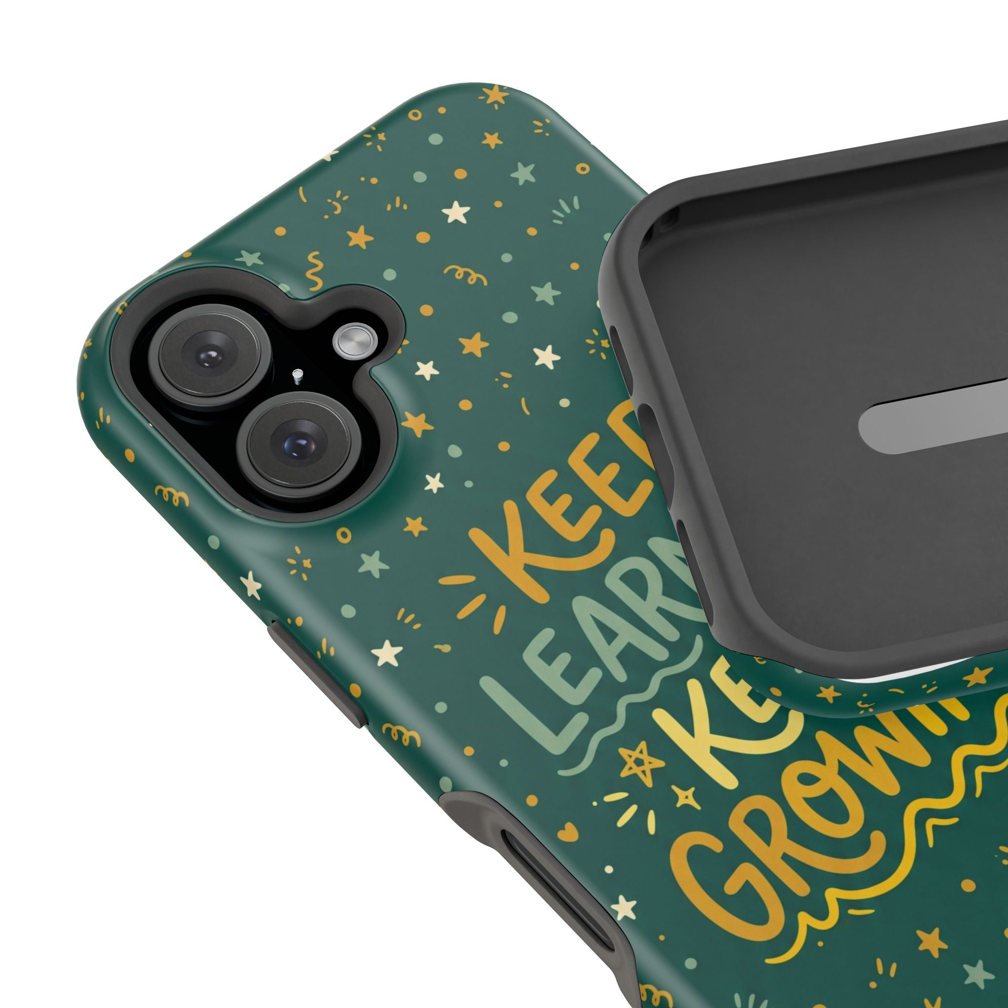 Keep Learning Keep Growing Teacher Phone Case — Wireless Charging Cover