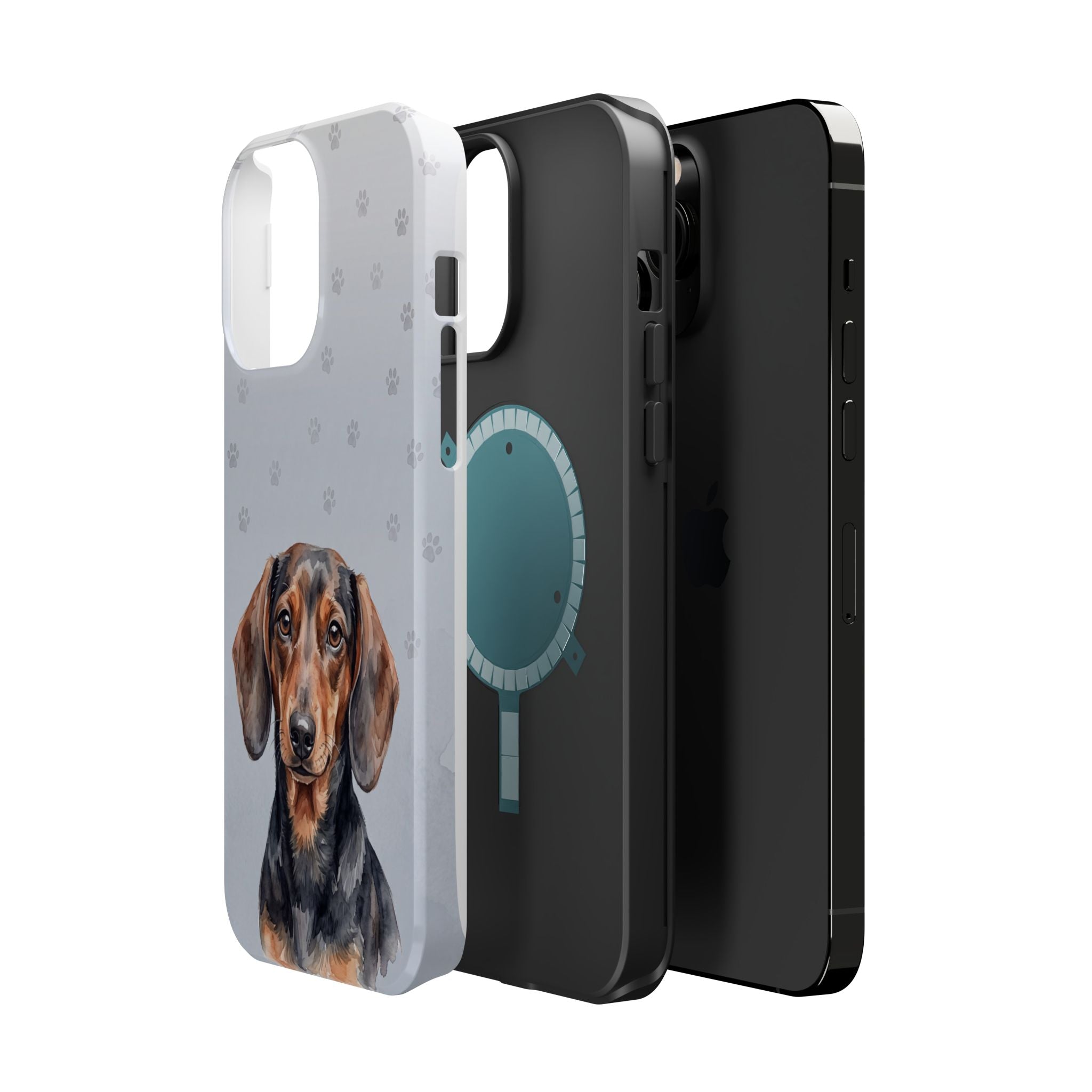 Dachshund Watercolor Portrait Phone Case | Elegant Sausage Dog Art Print | iPhone & Samsung