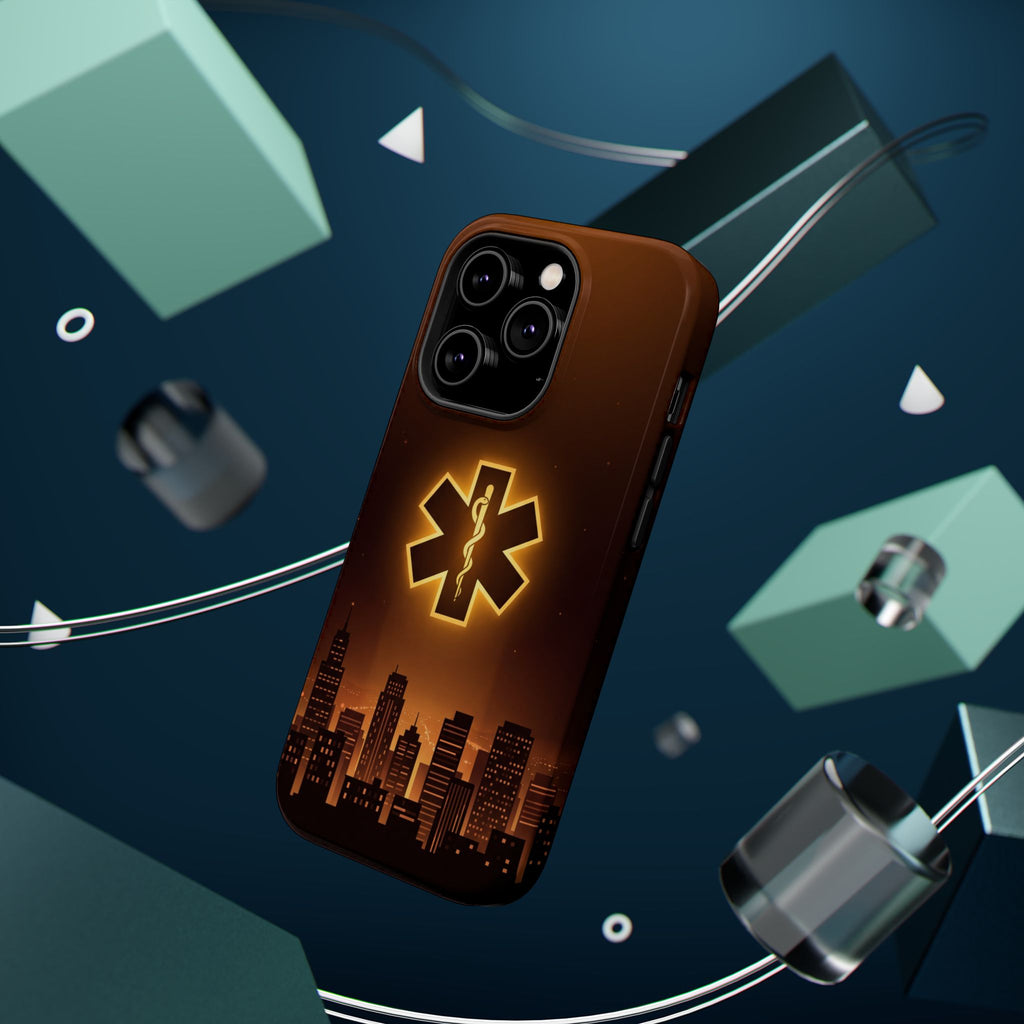 Paramedic/EMT Skyline Phone Case — Magnetic Wireless Charging Cover