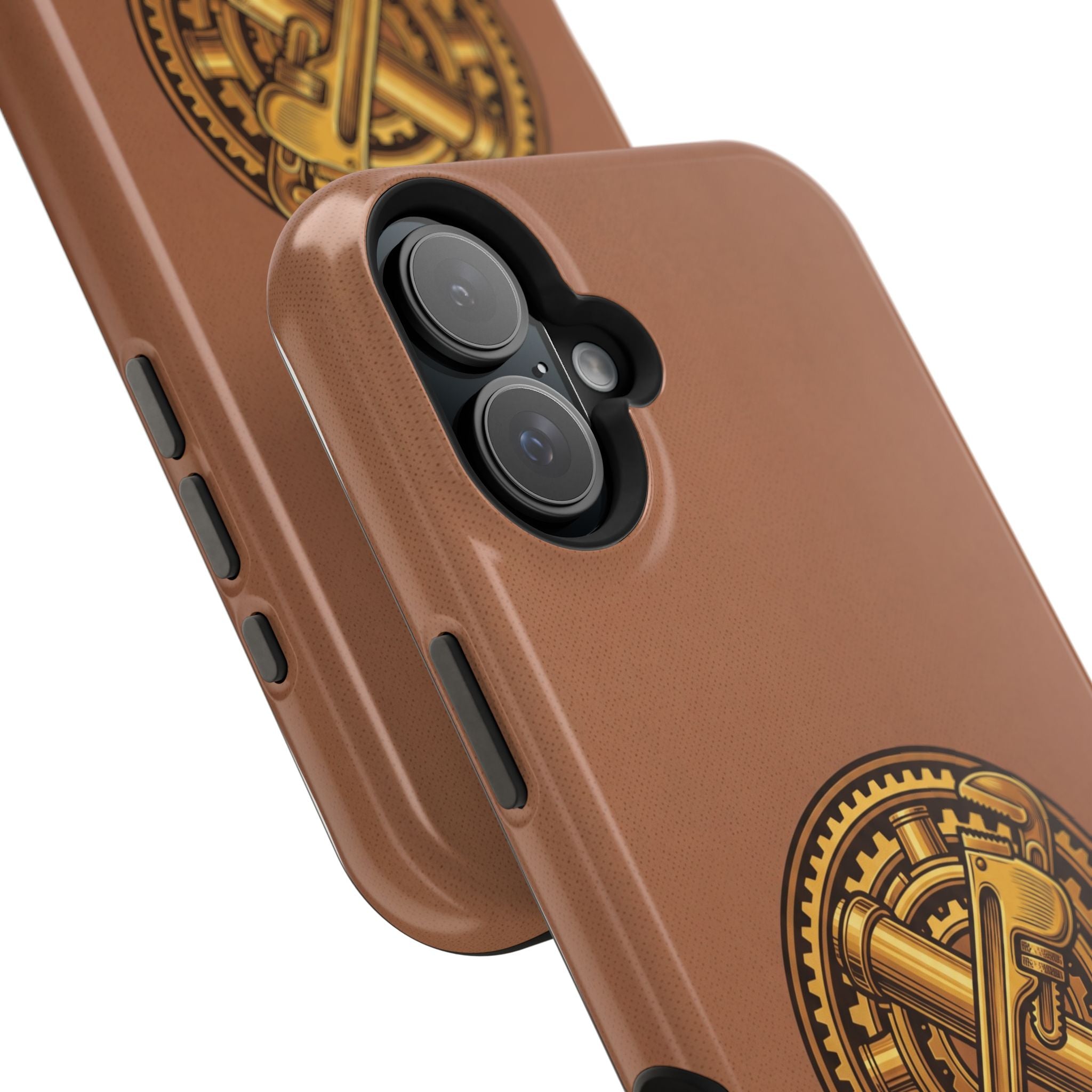Plumber Born to Build Phone Case — Badge Wireless Charging Cover