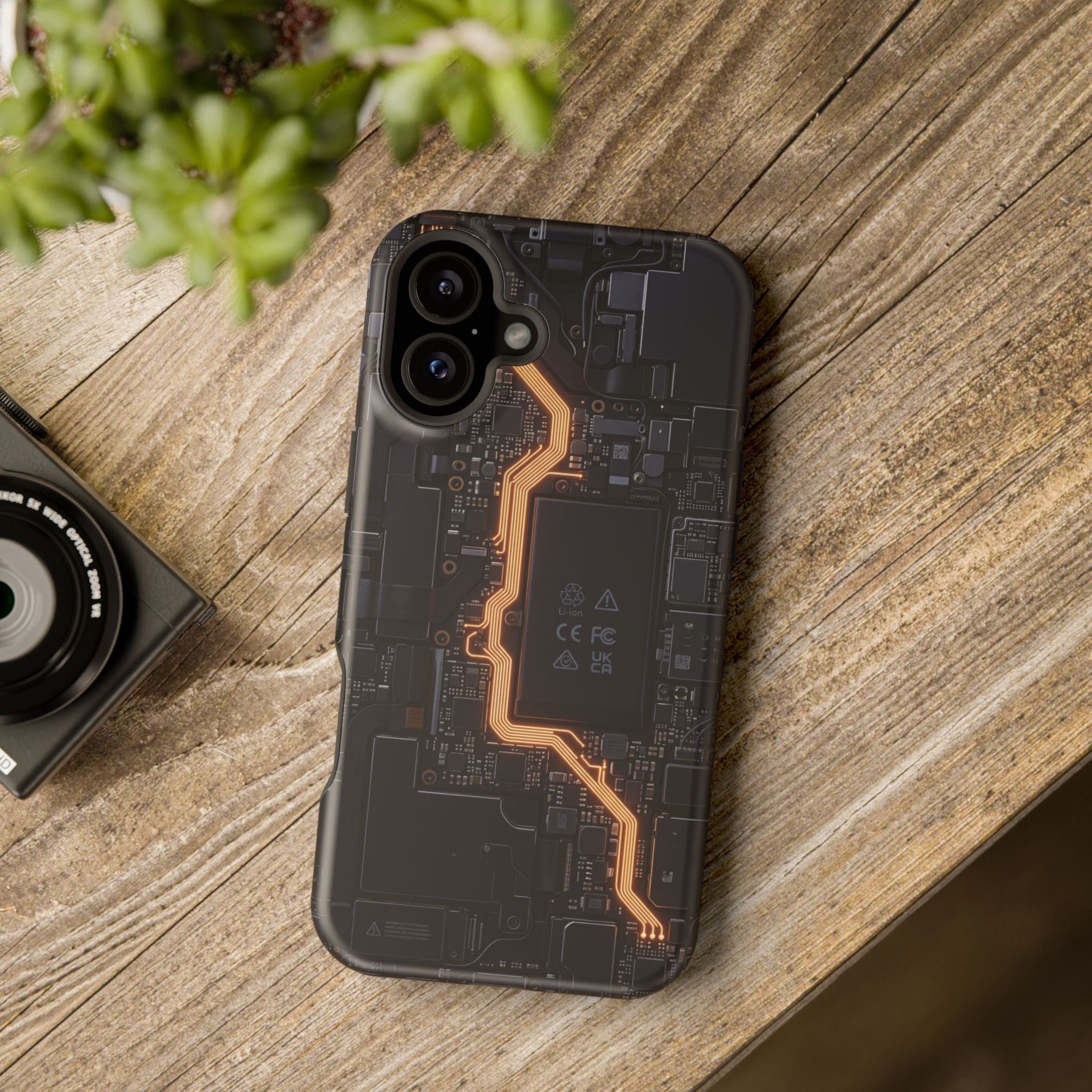 Electrician Circuit Bolt Phone Case — Impact-Resistant Wireless Charging Cover