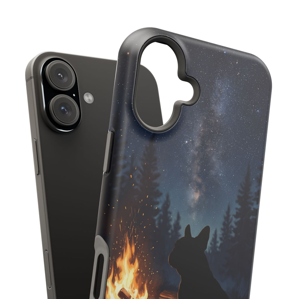 Personalized French Bulldog Campfire Phone Case — Wireless Charging Cover