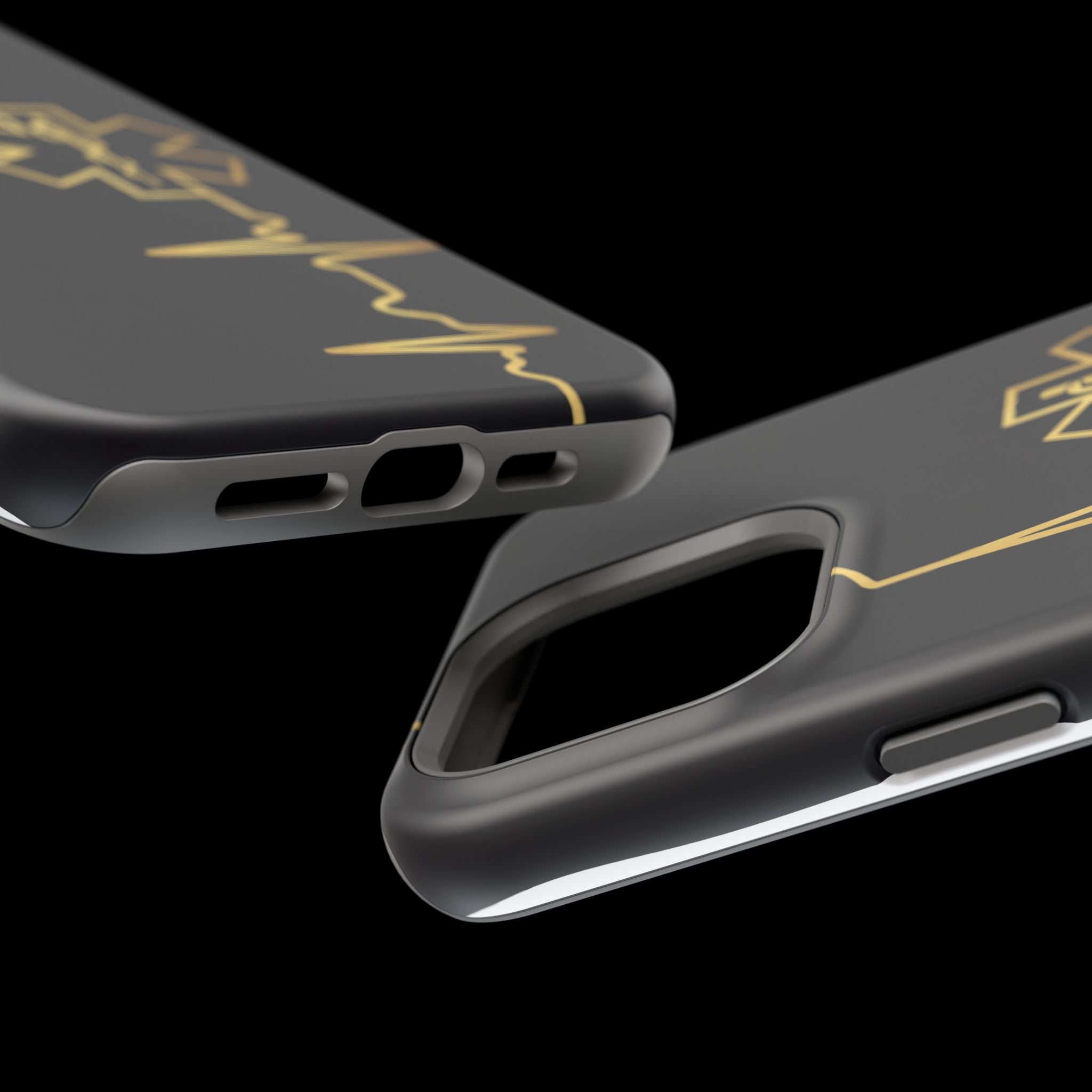 Paramedic/EMT Heartbeat Line Phone Case — Magnetic Wireless Charging Cover