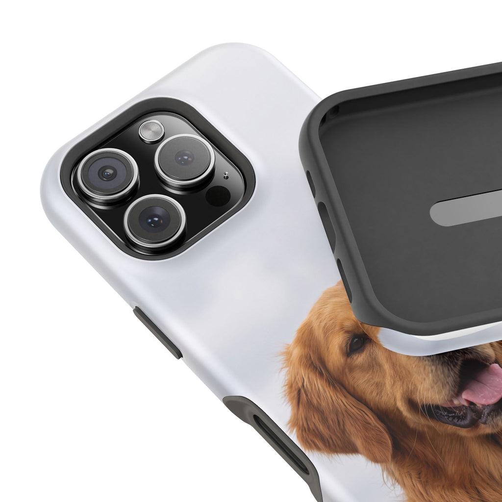 Golden Retriever Phone Case — Impact-Resistant Wireless Charging Cover