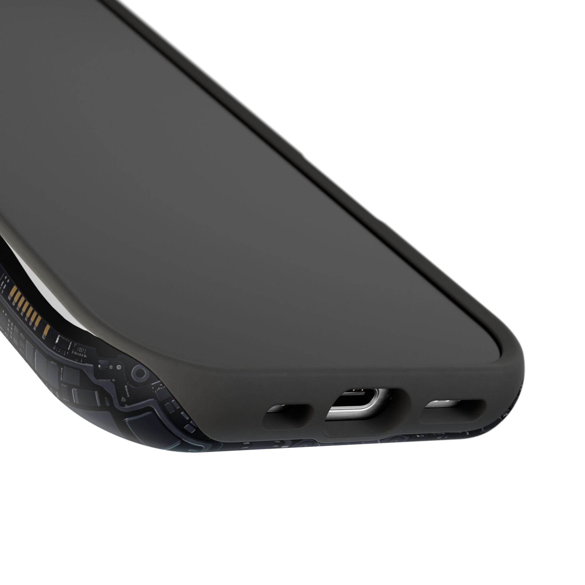 Cyan Bolt Electrician Phone Case — Electric Circuit Wireless Charging Cover