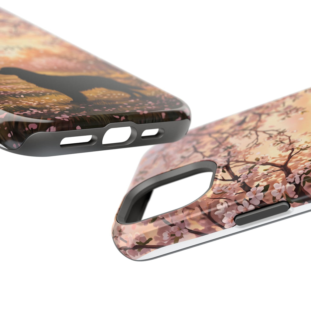 Personalized Golden Retriever Autumn Forest Phone Case — Wireless Charging Cover