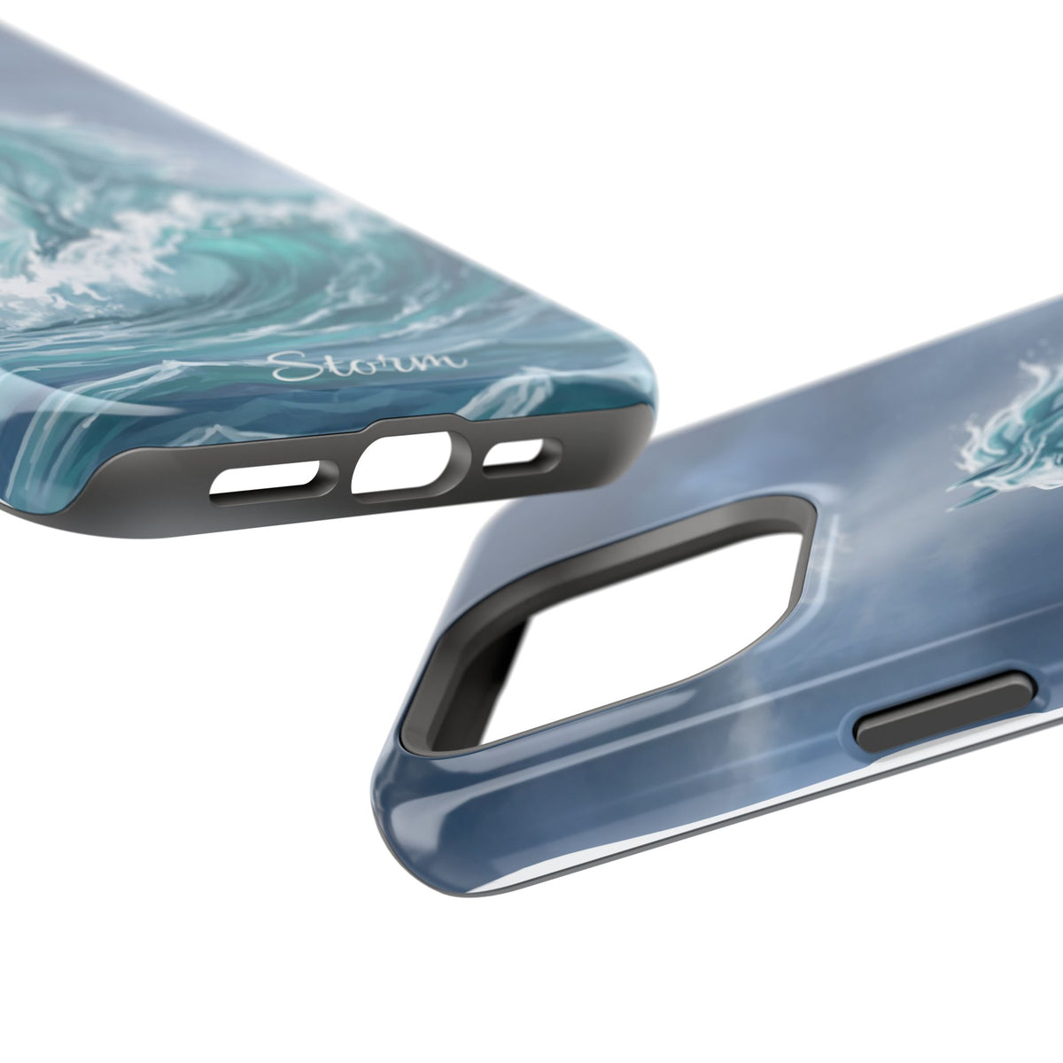 Personalized Ocean Wave Horse Phone Case — Tough Magnetic Case with Wireless Charging