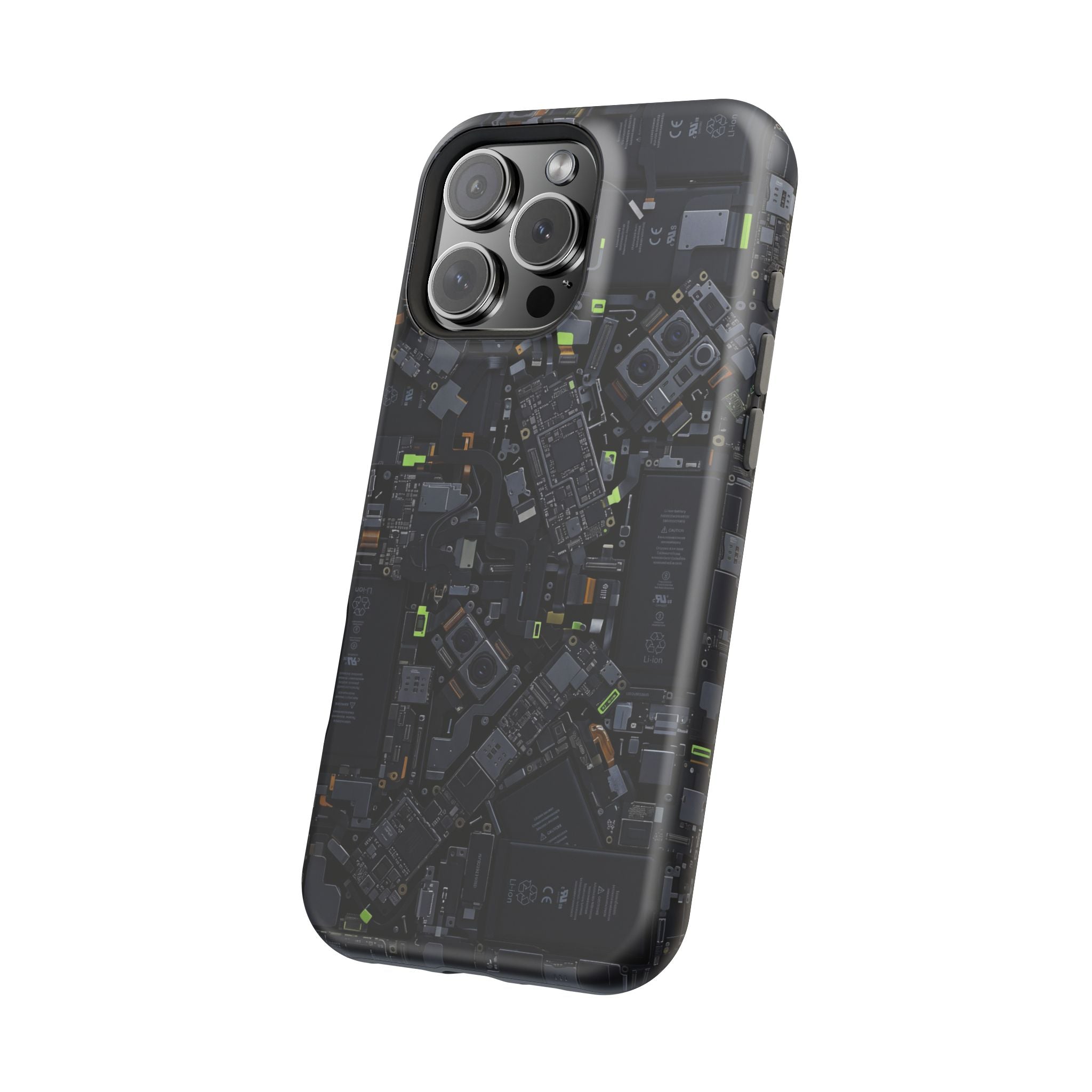 Circuit Core Phone Case — Motherboard Print Wireless Charging Cover
