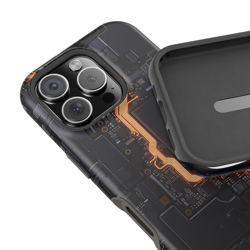 Electrician Circuit Bolt Phone Case — Impact-Resistant Wireless Charging Cover