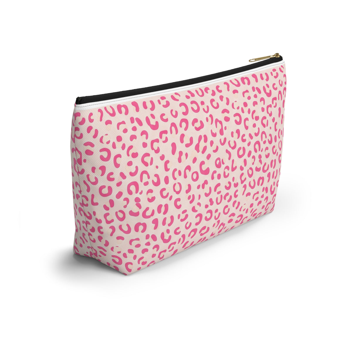 Nurse Life Pink Leopard Accessory Pouch — T-Bottom Zipper Bag