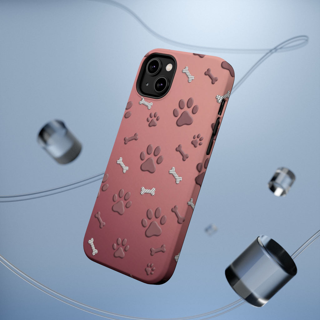 Paws & Bones Phone Case — Impact-Resistant Wireless Charging Cover